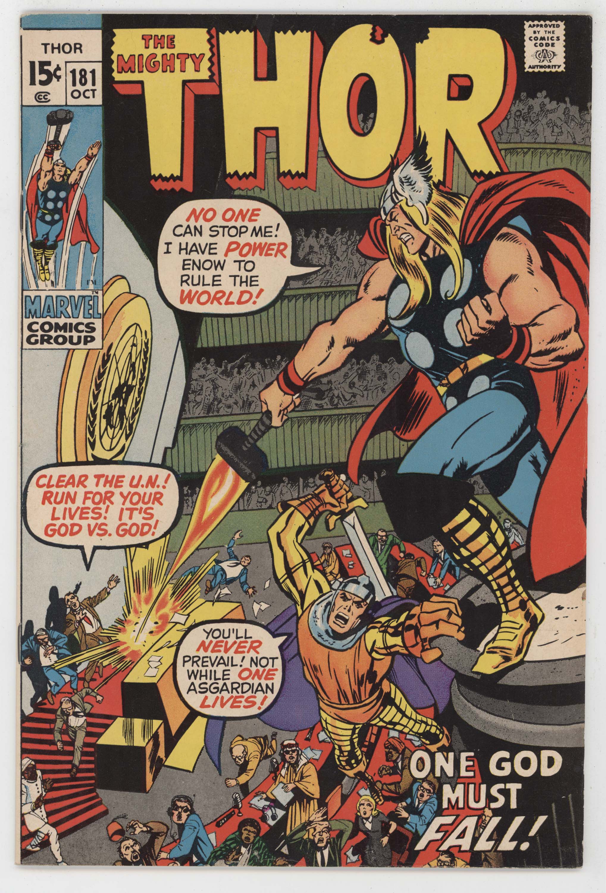 Mighty Thor 181 Marvel 1970 VF Stan Lee Neal Adams Loki Mephisto Sif
