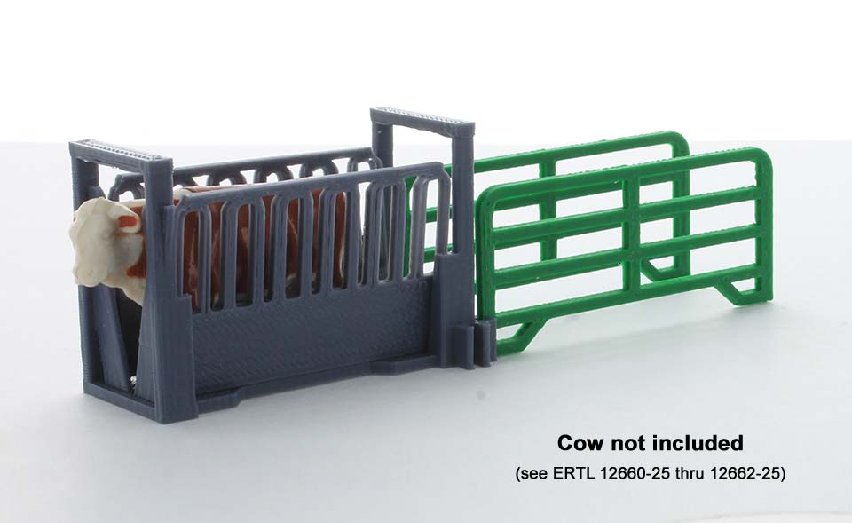 3D To Scale 64-316-GY 1/64 Scale Livestock Squeeze Chute - Kit