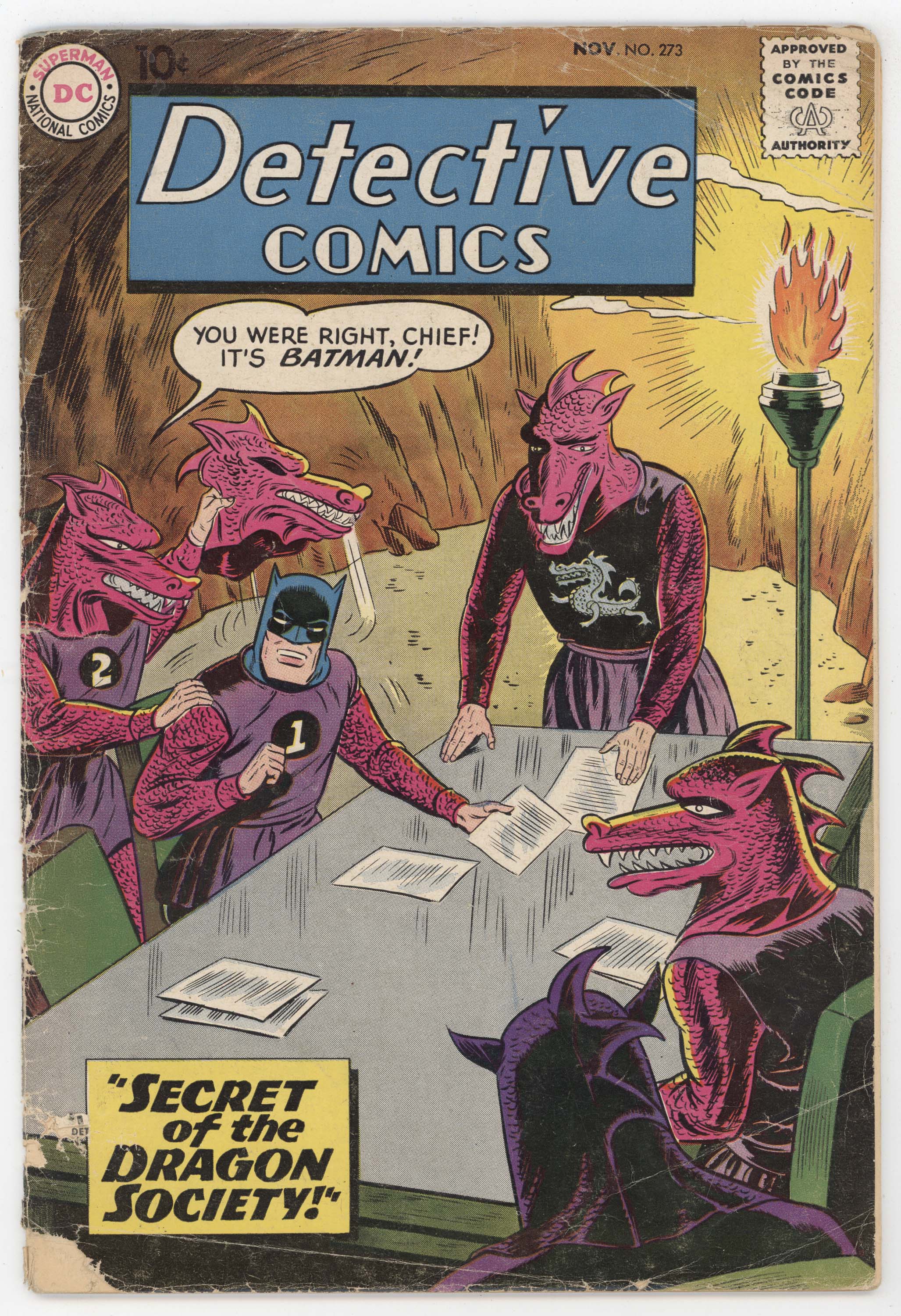 Batman Detective Comics 273 DC 1959 GD VG Sheldon Moldoff Robin Dragon Society
