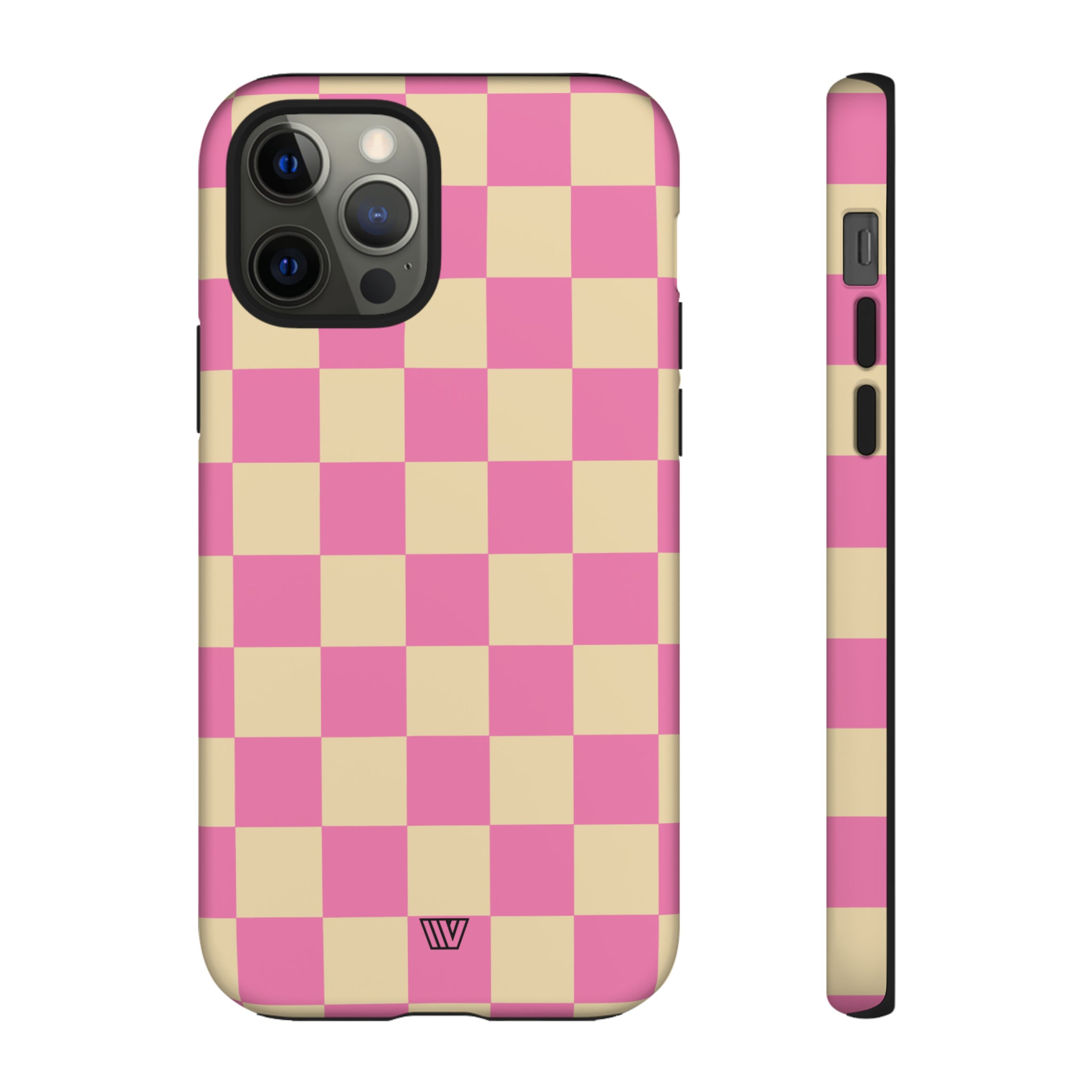 PINK TAN CHECKERBOARD | Tough Phone Case