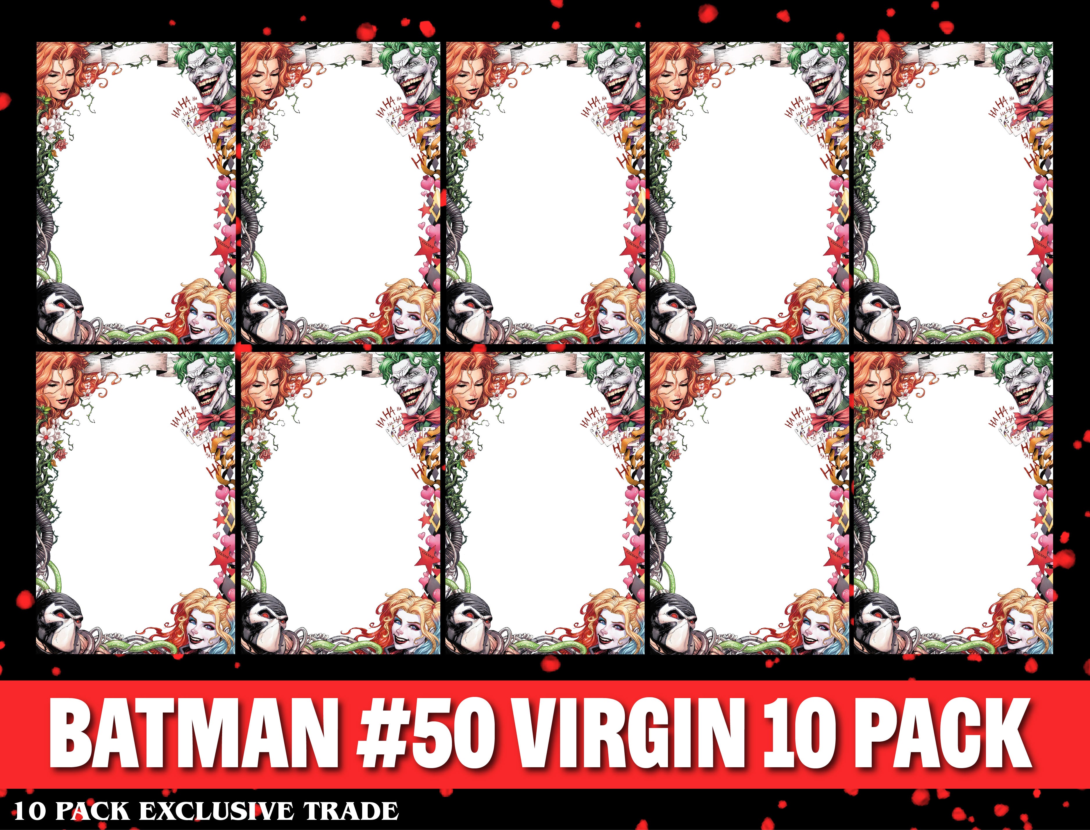 [10 PACK] Batman #50 Unknown Comic Books Kirkham Convention Exclusive Virgin Sketch 7/4/2018