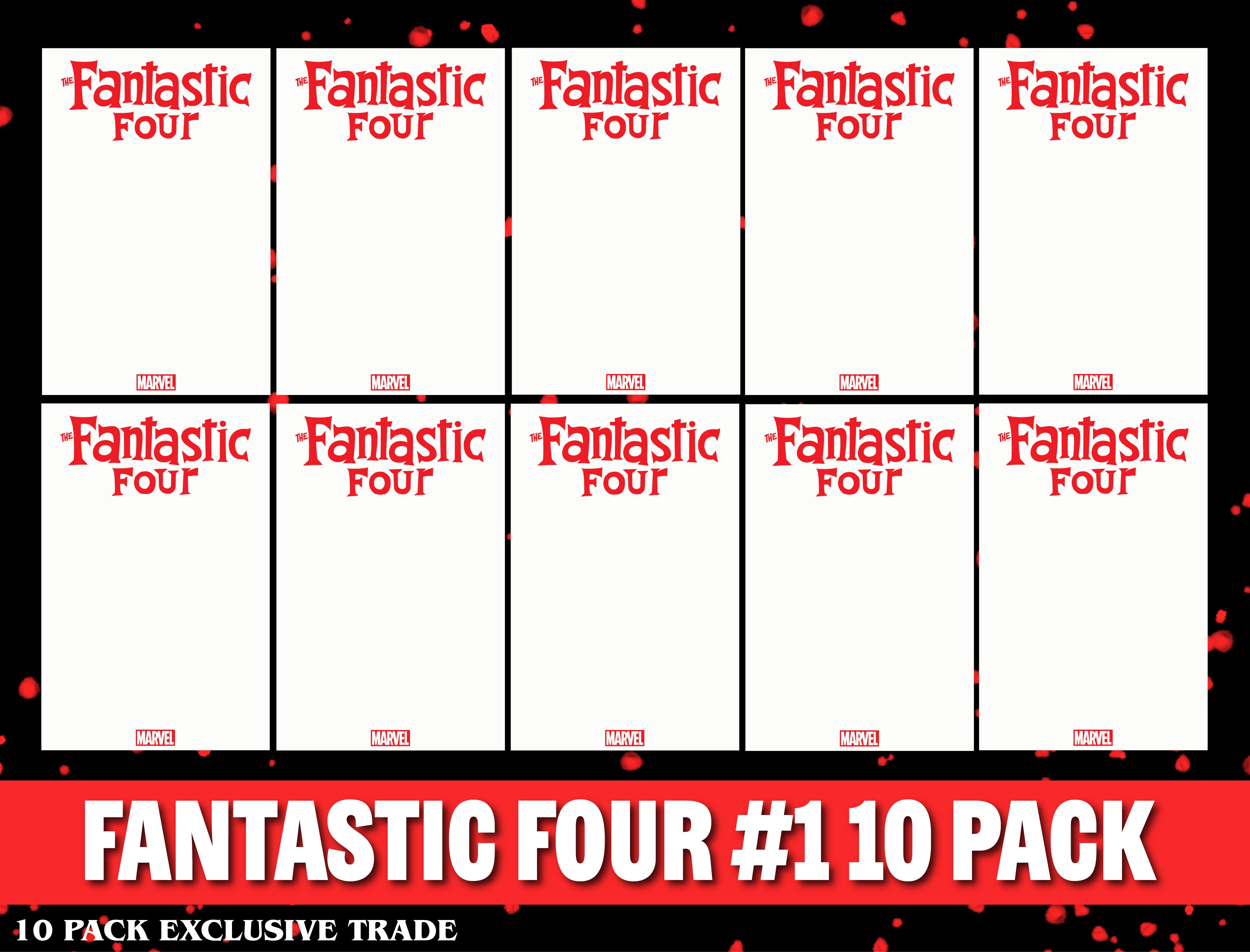 [10 PACK] FANTASTIC FOUR #1 FACSIMILE EDITION BLANK VARIANT [NEW PRINTING] (01/08/2025)