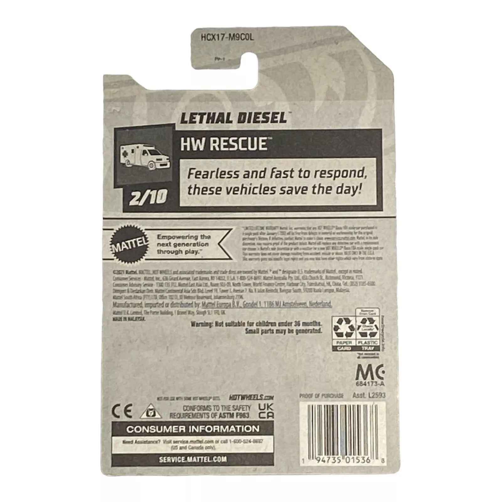 Hot Wheels Lethal Diesel - Rescue Series 2/10