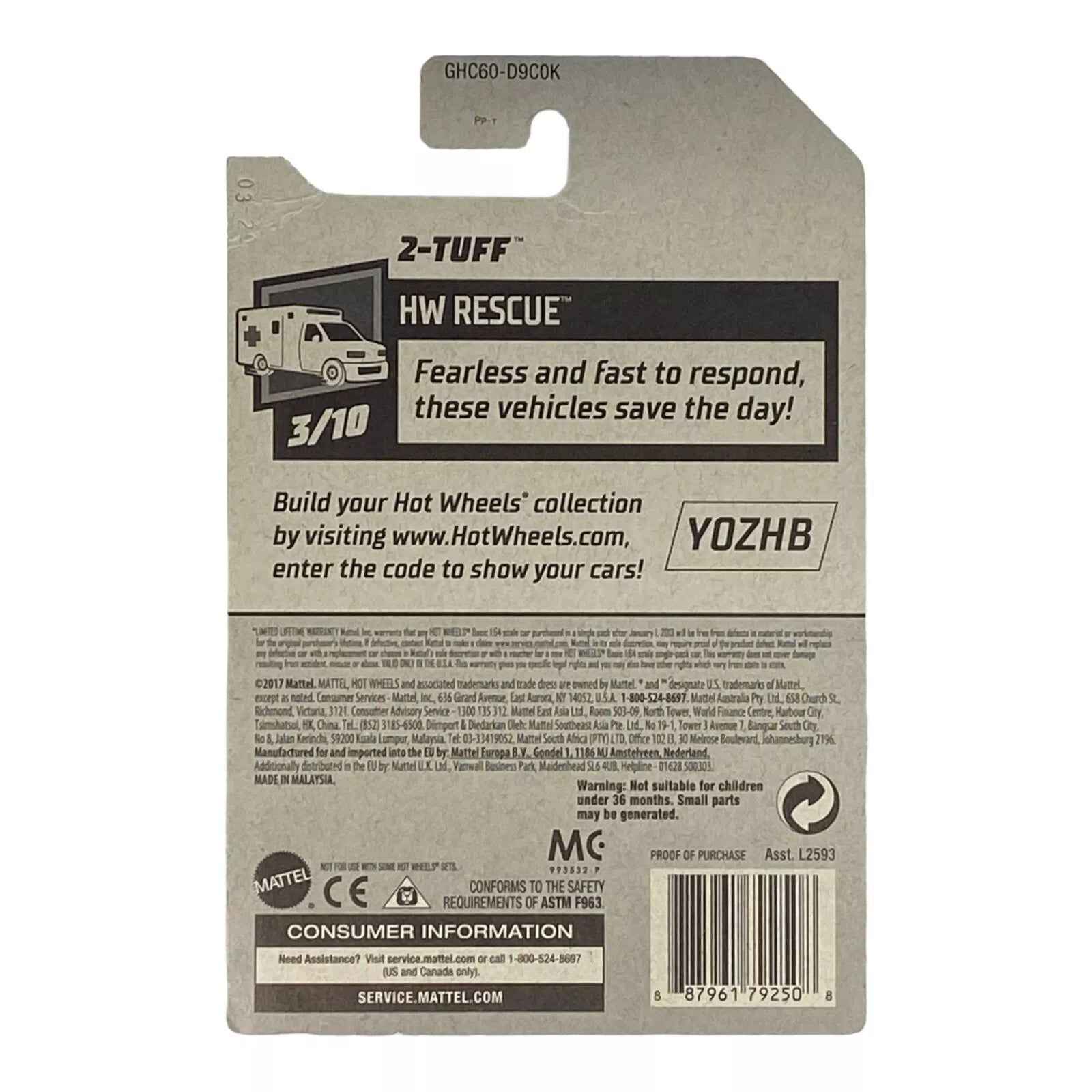 Hot Wheels 2-Tuff - Rescue Series 3/10