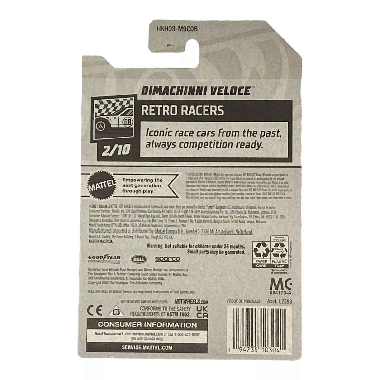 Hot Wheels Dimachinni Veloce - Retro Racers Series 2/10