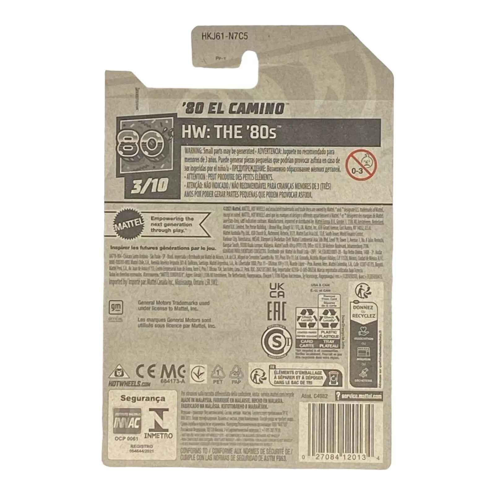 Hot Wheels '80 El Camino - The 80's Series 3/10