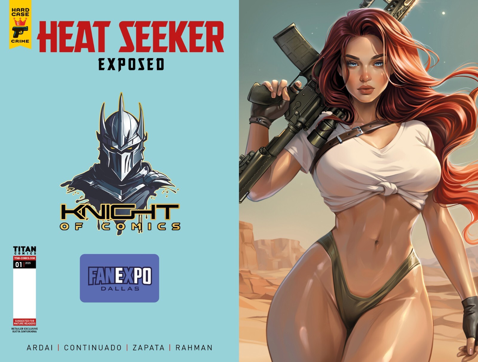 HEAT SEEKER EXPOSED #1 - KATYA SINYUKHINA VIRGIN VARIANT COVER A FANEXPO DALLAS