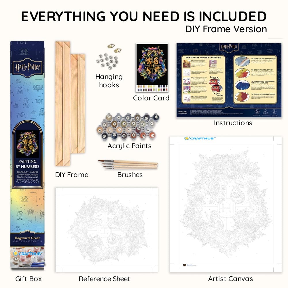 Hogwarts Crest - Paint By Numbers Kit