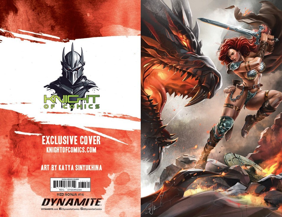 RED SONJA #16 - KATYA SINYUKHINA VIRGIN VARIANT COVER A EXCLUSIVE NM+