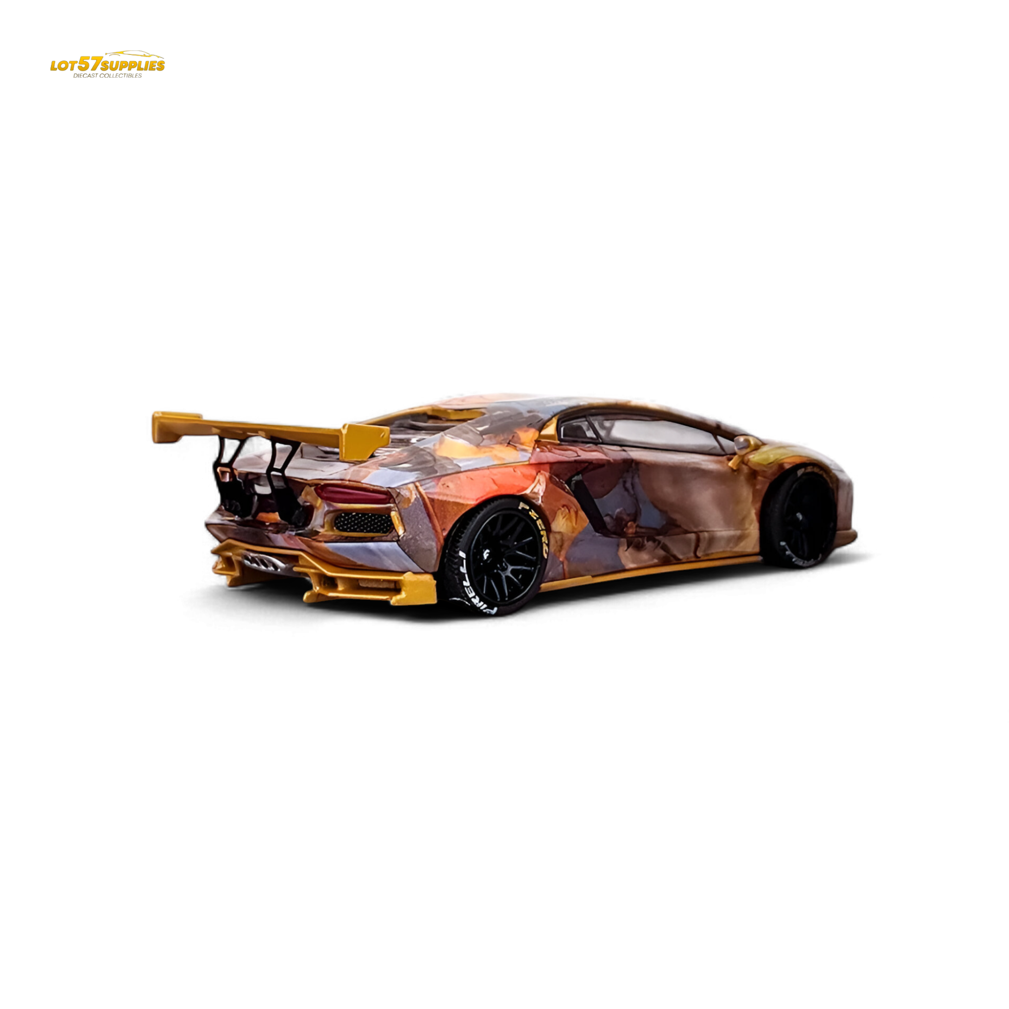 King Model Lamborghini Aventador LP700-4 LB 1.0 Tiger Racing Sports 1:64