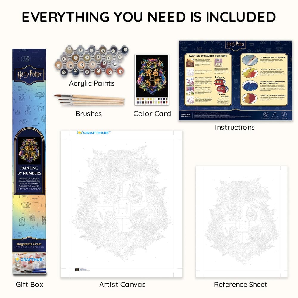 Hogwarts Crest - Paint By Numbers Kit