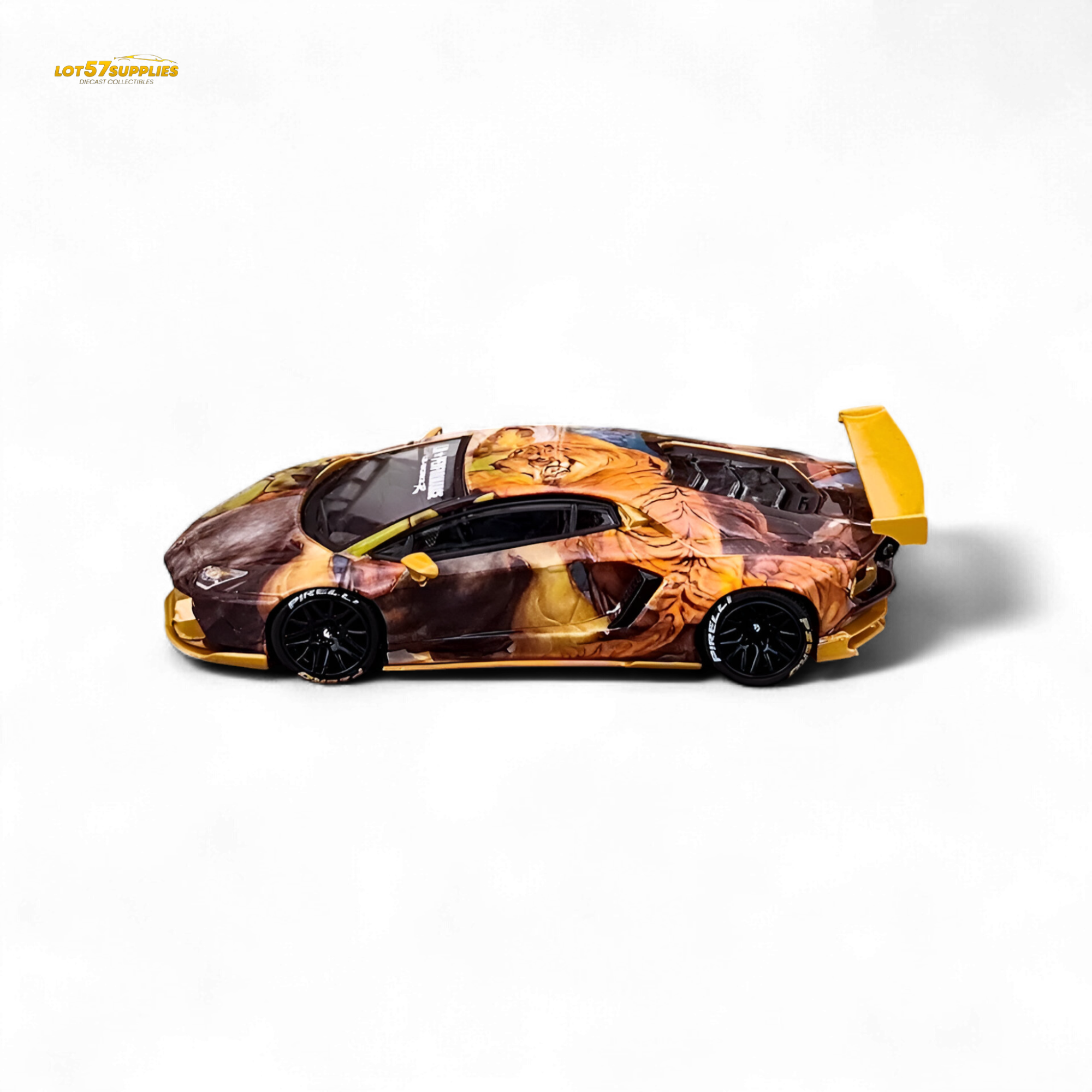 King Model Lamborghini Aventador LP700-4 LB 1.0 Tiger Racing Sports 1:64