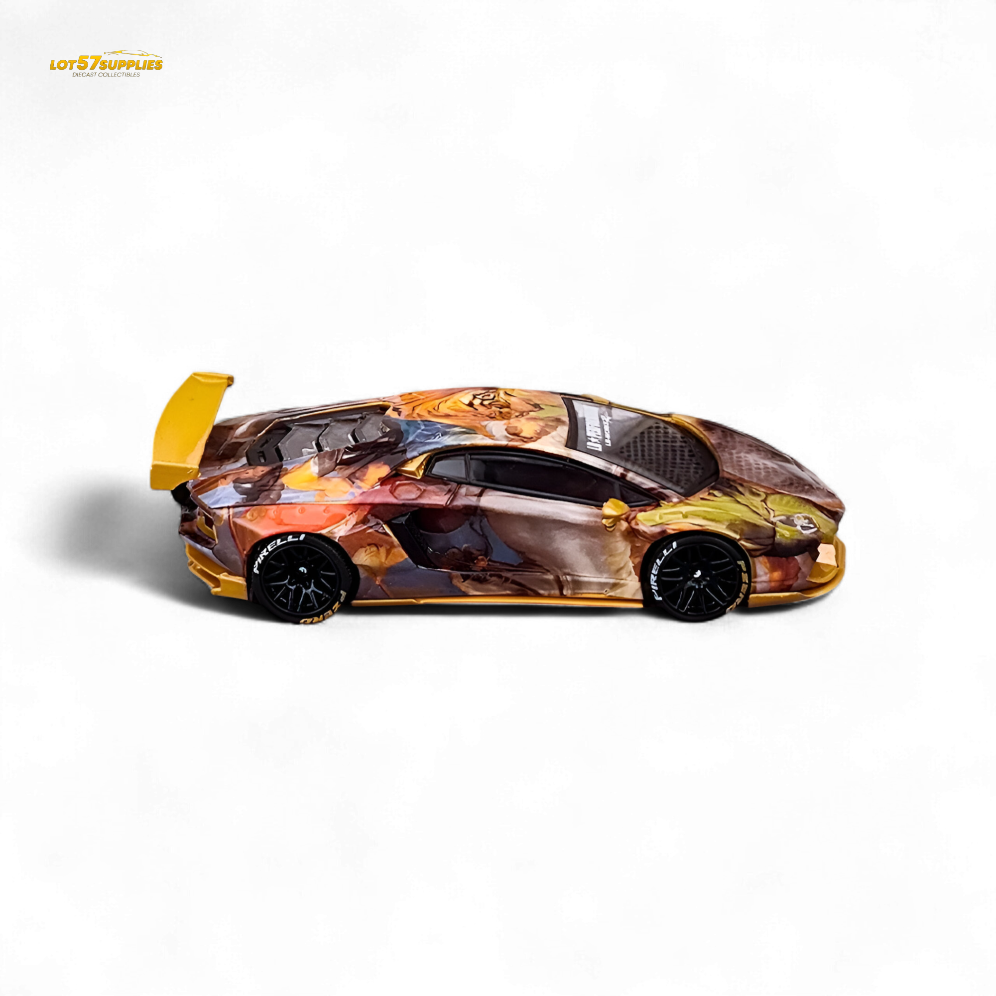 King Model Lamborghini Aventador LP700-4 LB 1.0 Tiger Racing Sports 1:64
