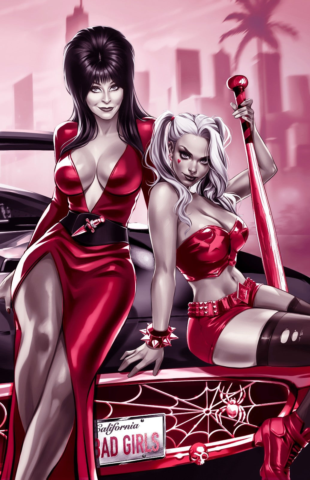 HARLEY QUINN X ELVIRA #1 - KATYA SINYUKHINA COVER C WRAPAROUND NYCC 2025