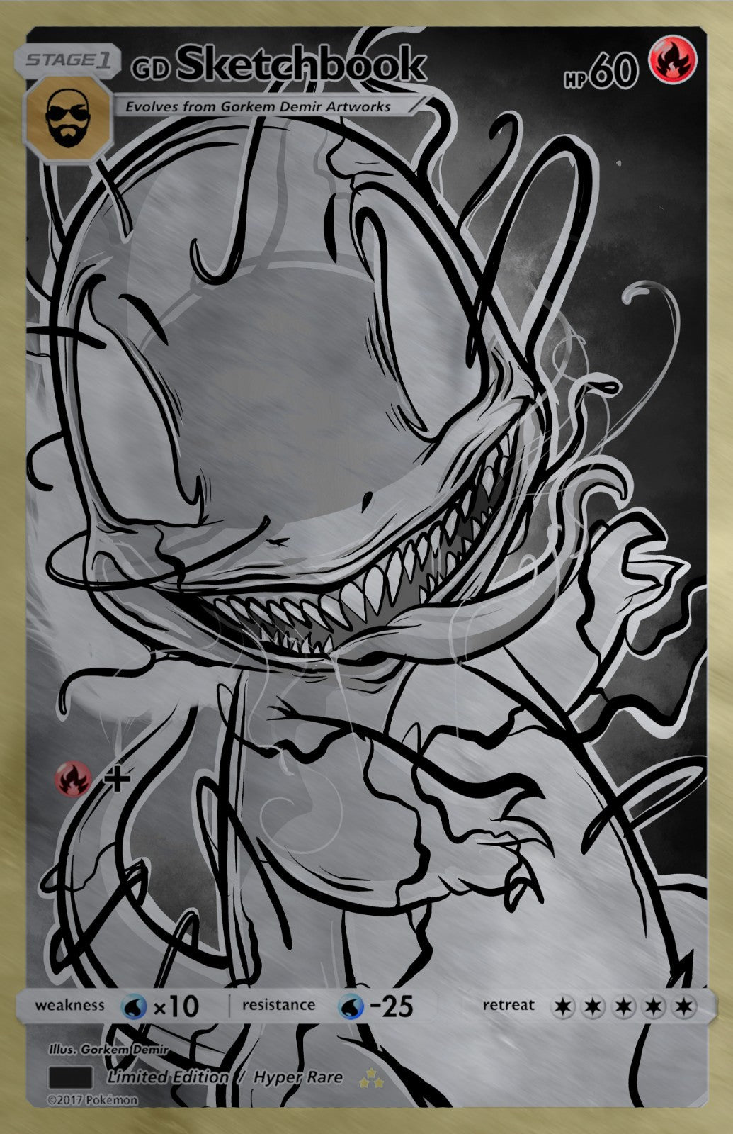 GORKEM DEMIR SKETCHBOOK - CHARMIZED COVER C METAL VARIANT NYCC 2025 EXCLUSIVE