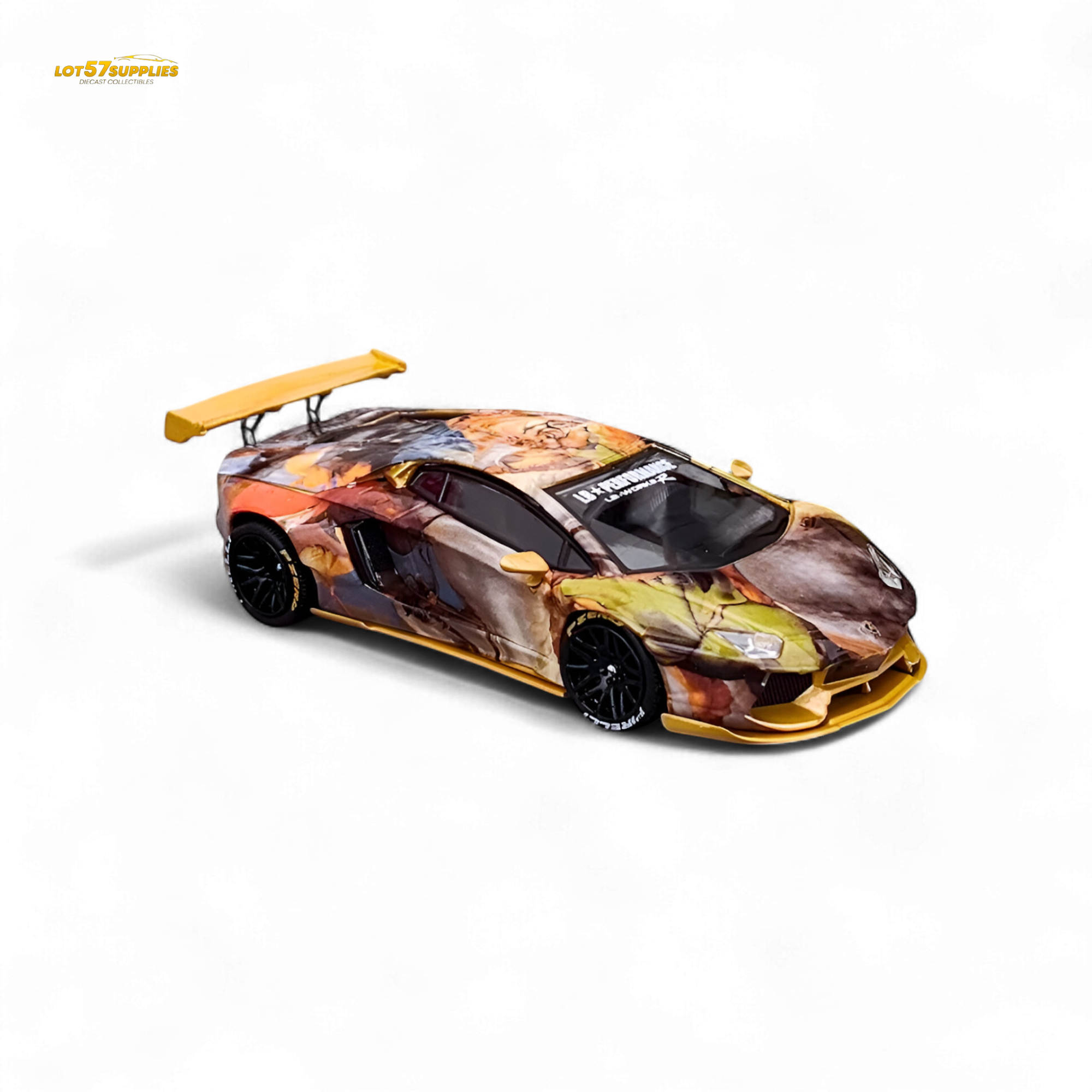 King Model Lamborghini Aventador LP700-4 LB 1.0 Tiger Racing Sports 1:64