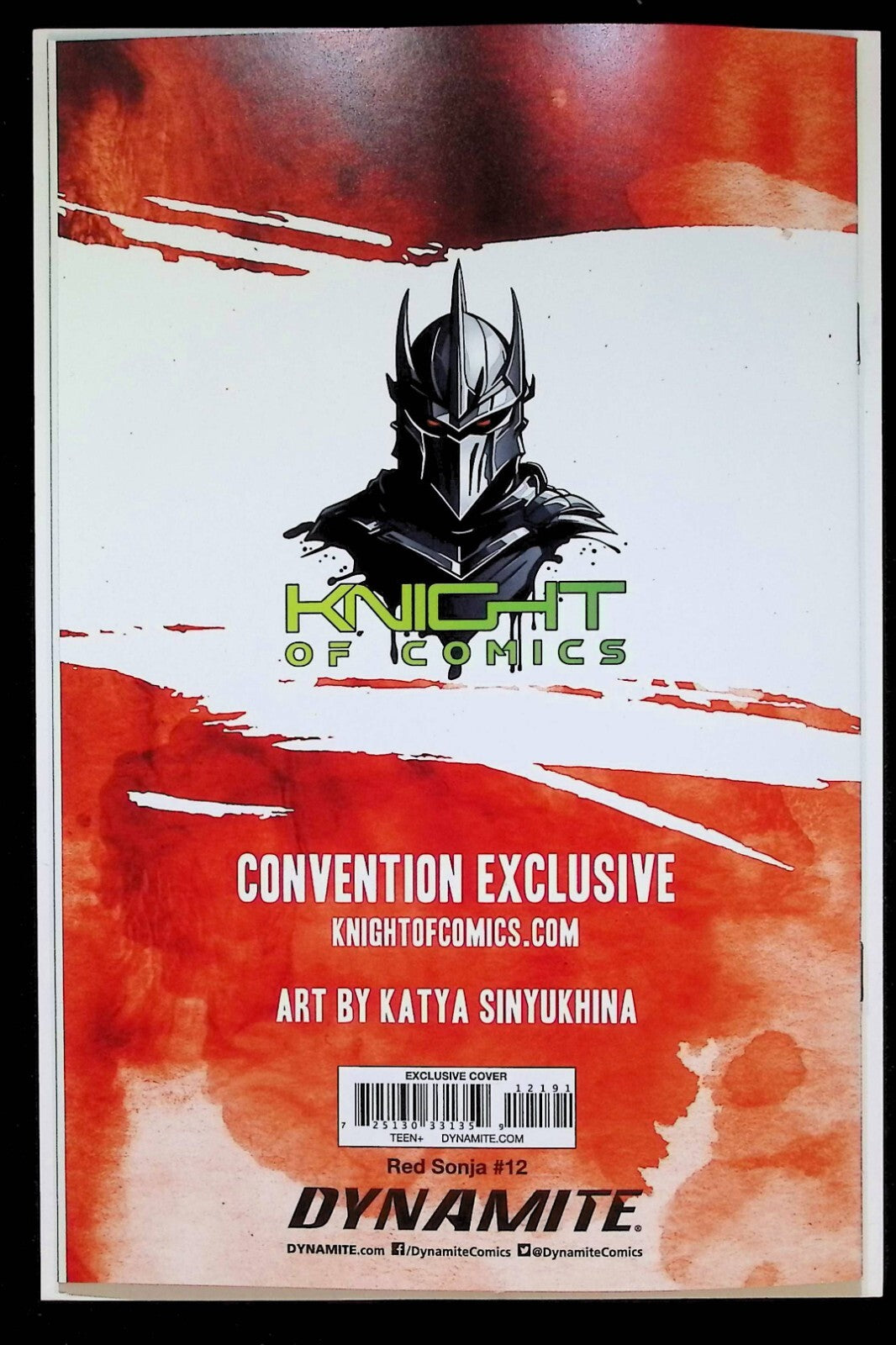 RED SONJA #12 - KATYA SINYUKHINA COVER A SDCC 2024 EXCLUSIVE +COA LTD 400 NM+