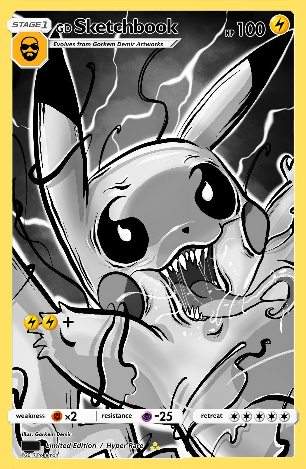 GORKEM DEMIR SKETCHBOOK - PIKAMIZED COVER C VARIANT NYCC 2025 EXCLUSIVE