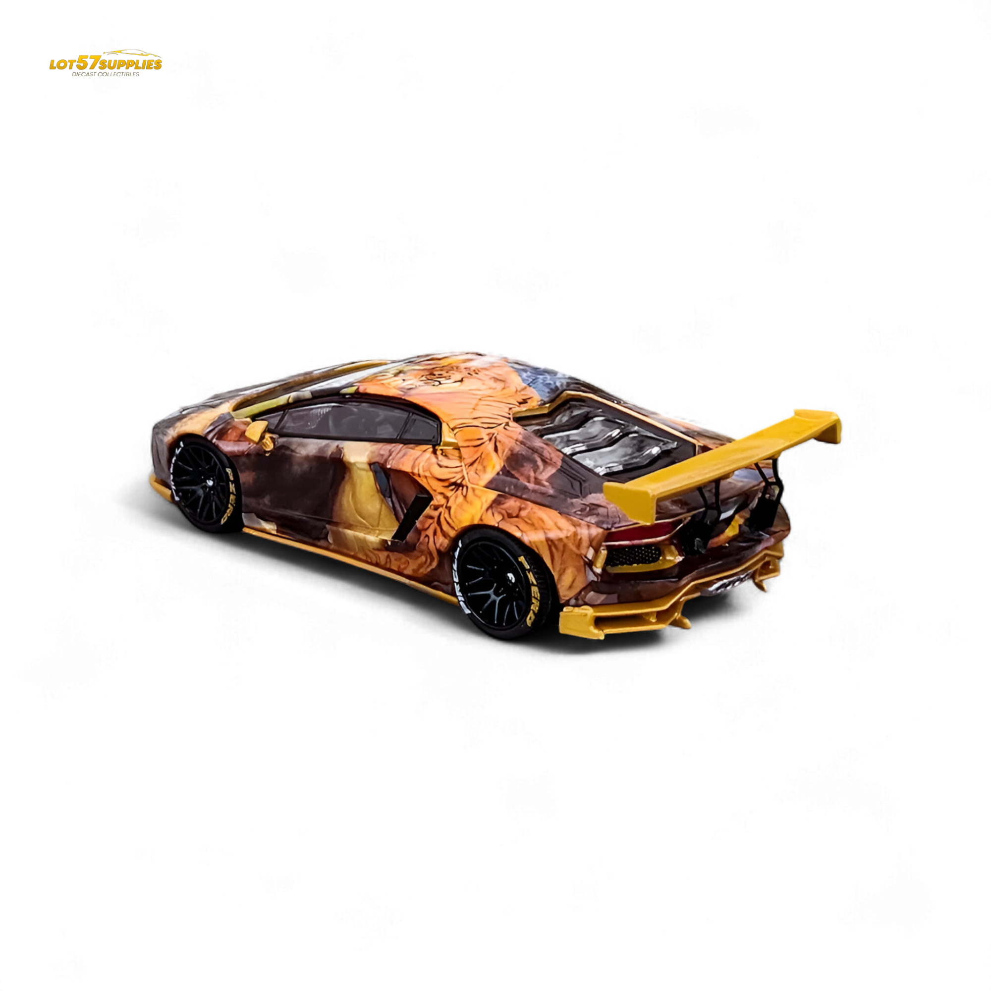 King Model Lamborghini Aventador LP700-4 LB 1.0 Tiger Racing Sports 1:64