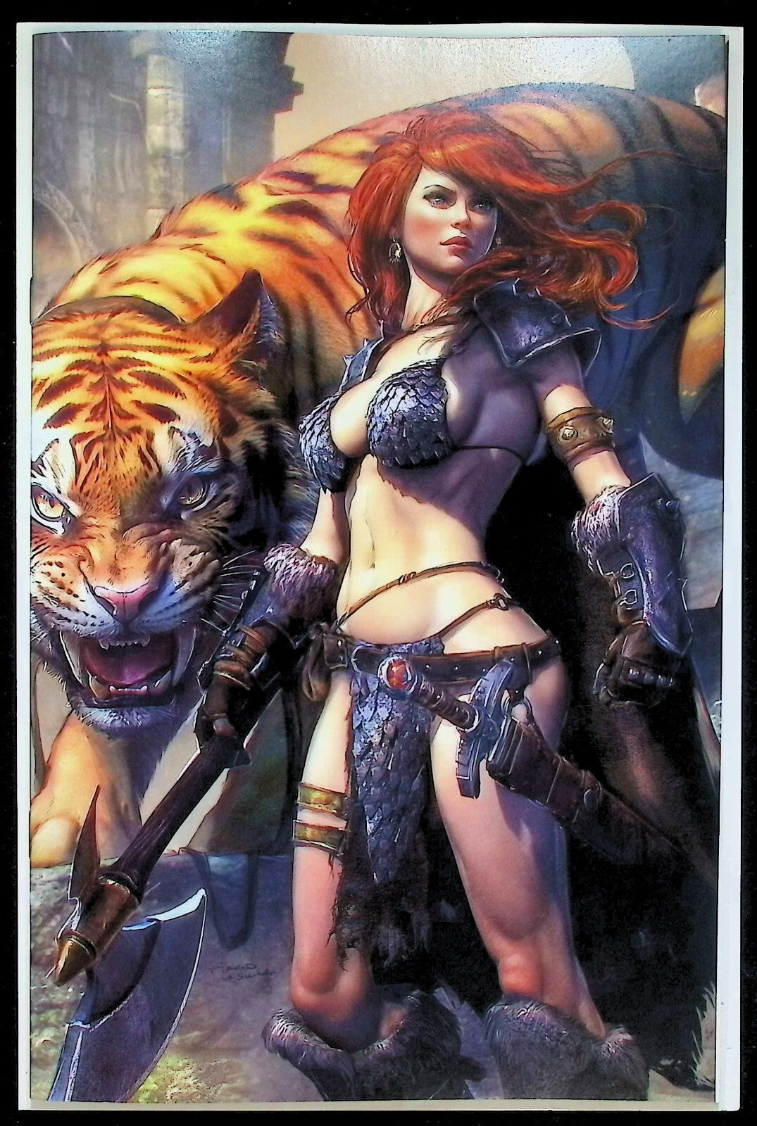 RED SONJA DEATH AND THE DEVIL #1 - TIAGO DA SILVA COVER A +COA LTD 400 NM+