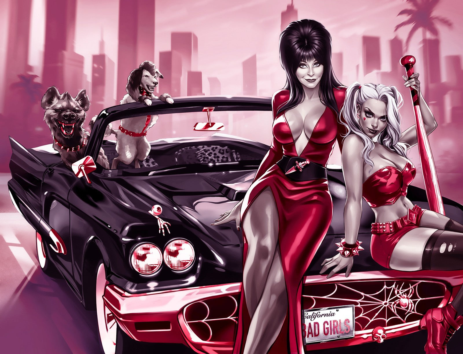 HARLEY QUINN X ELVIRA #1 - KATYA SINYUKHINA COVER C WRAPAROUND NYCC 2025