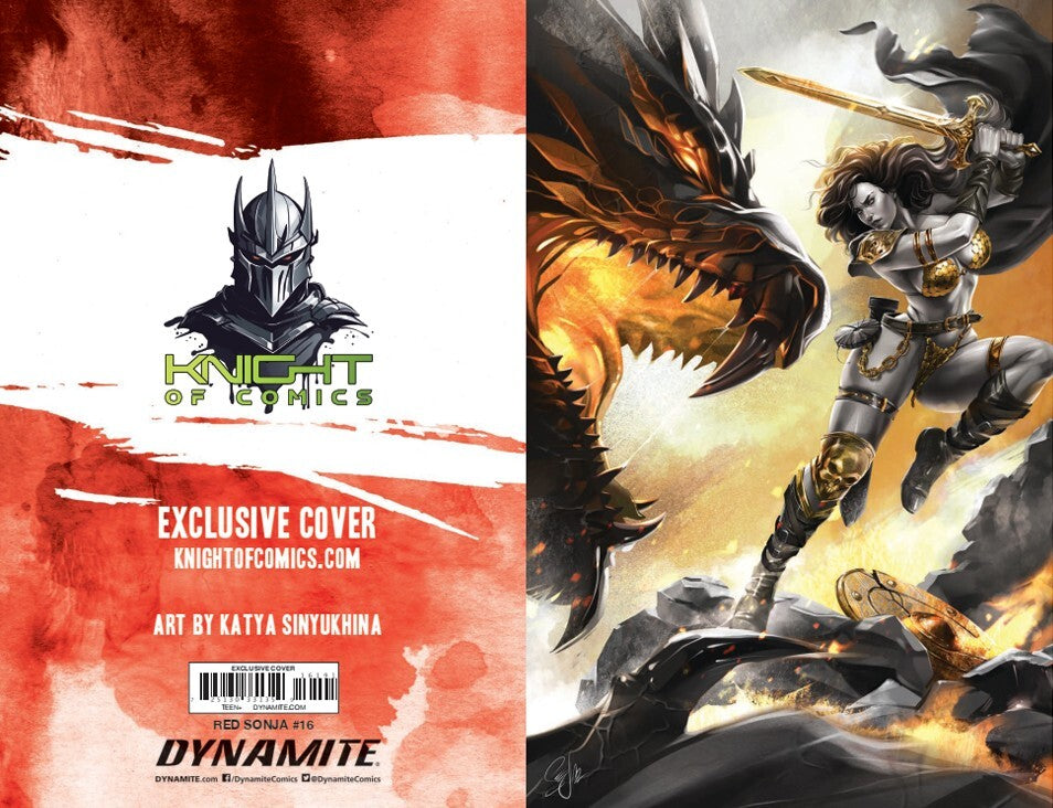 RED SONJA #16 - KATYA SINYUKHINA VIRGIN VARIANT COVER B EXCLUSIVE NM+