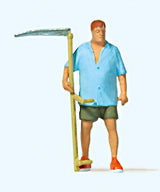 Preiser 28217 HO Scale Farmer w/Scythe - Individual Figure
