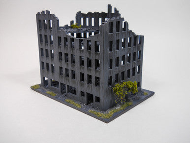 Ruined City Building (Wood) - 15MMDF262