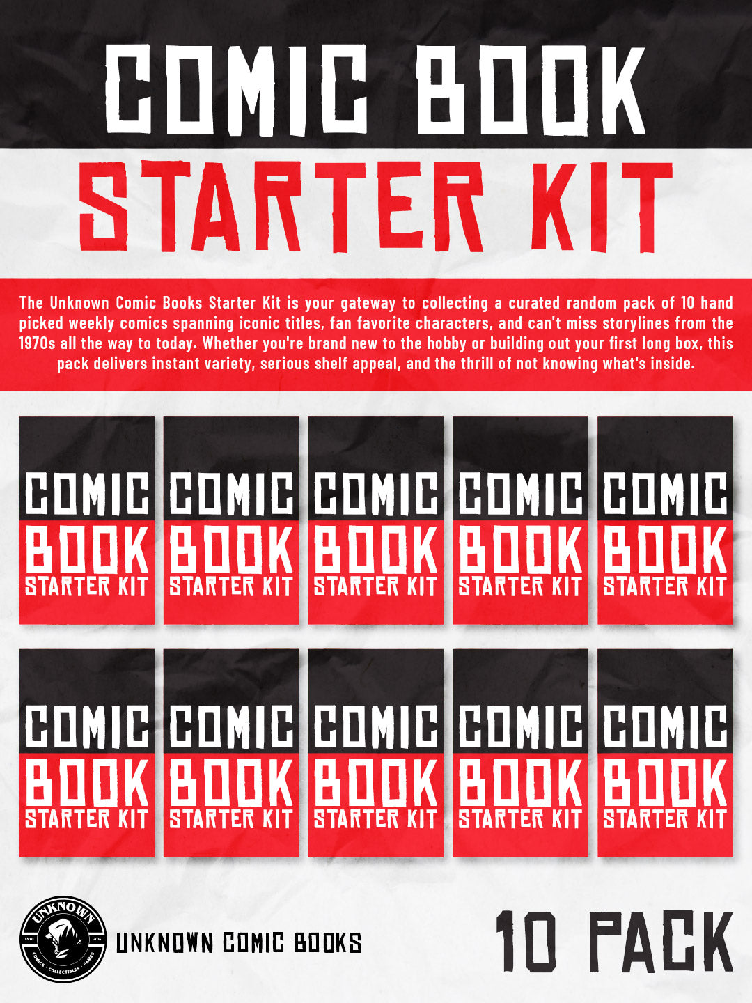 [10 PACK] WEEKLY COMIC BOOK STARTER KIT