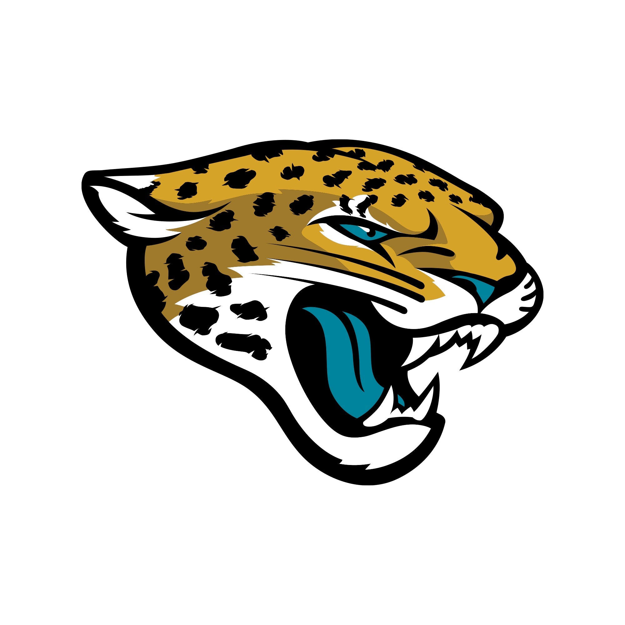 Jacksonville Jaguars - 5 Logo Minis (Mixed Sizes) - Official NFL - Reusable Vinyl Decals