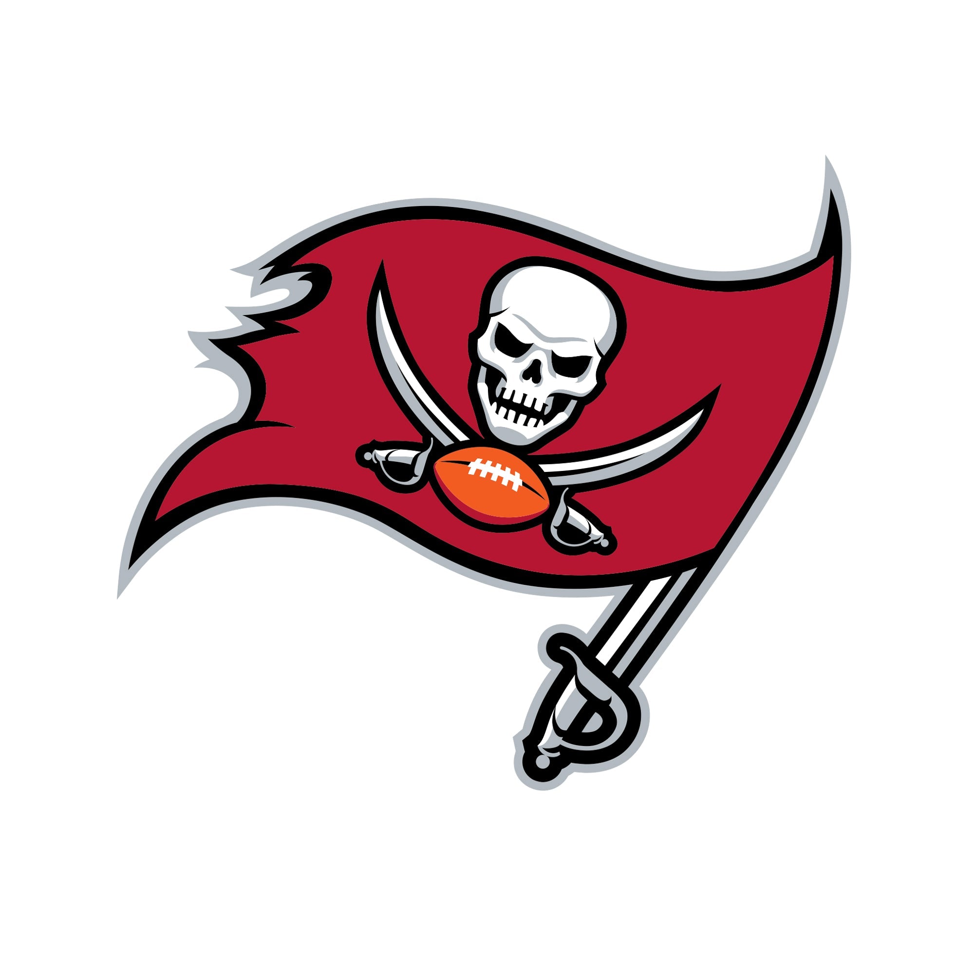 Tampa Bay Buccaneers - 5 Logo Minis (Mixed Sizes) - Official NFL - Reusable Vinyl Decals