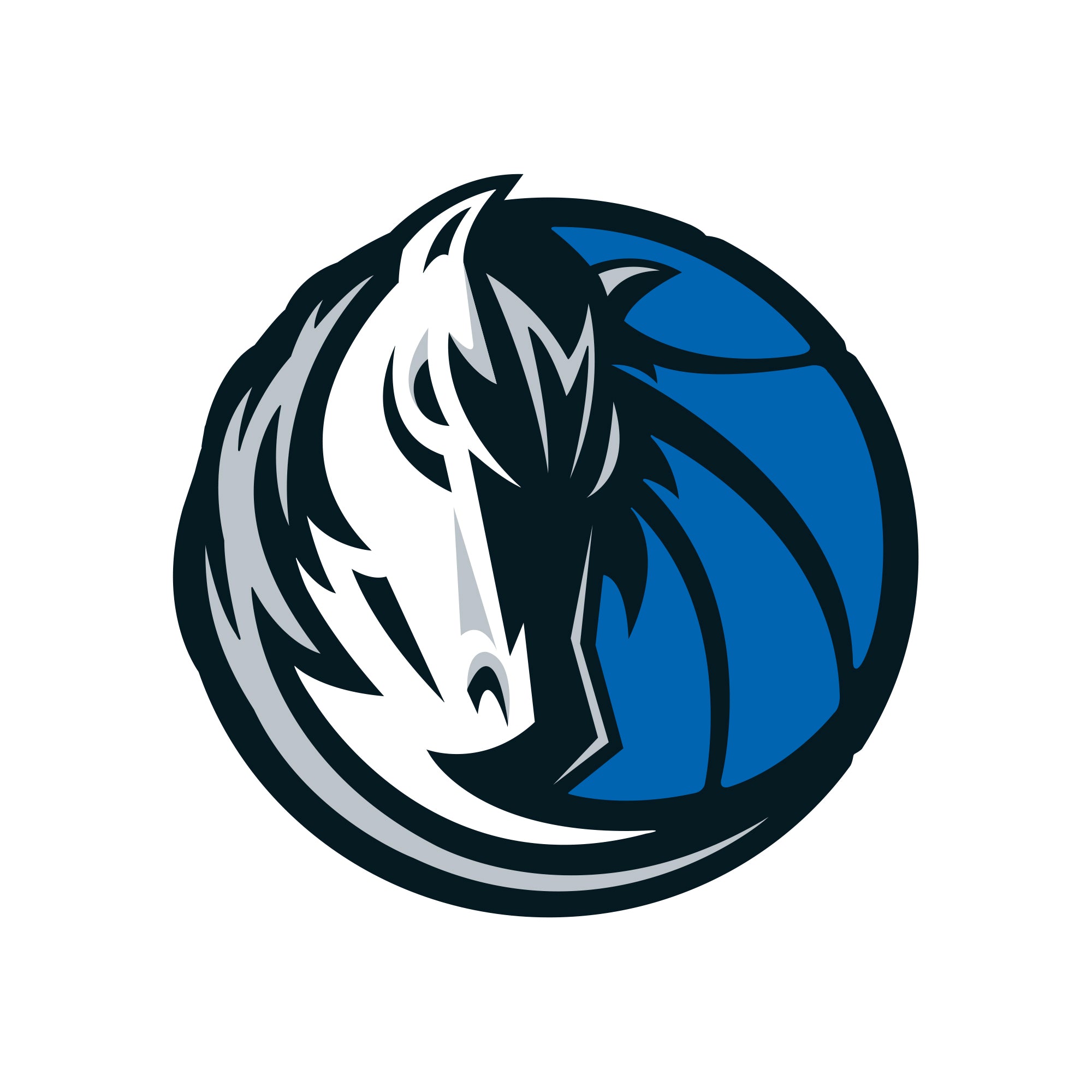 Dallas Mavericks - 5 Logo Minis (Mixed Sizes) - Official NBA - Reusable Vinyl Decals