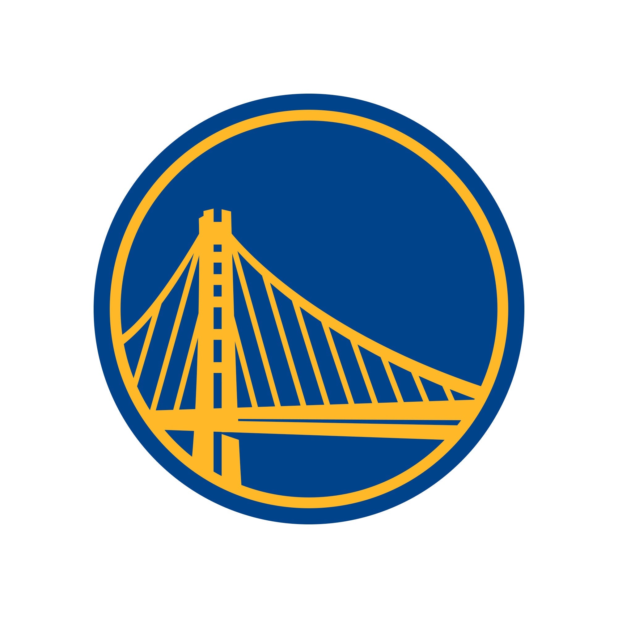 Golden State Warriors - 5 Logo Minis (Mixed Sizes) - Official NBA - Reusable Vinyl Decals