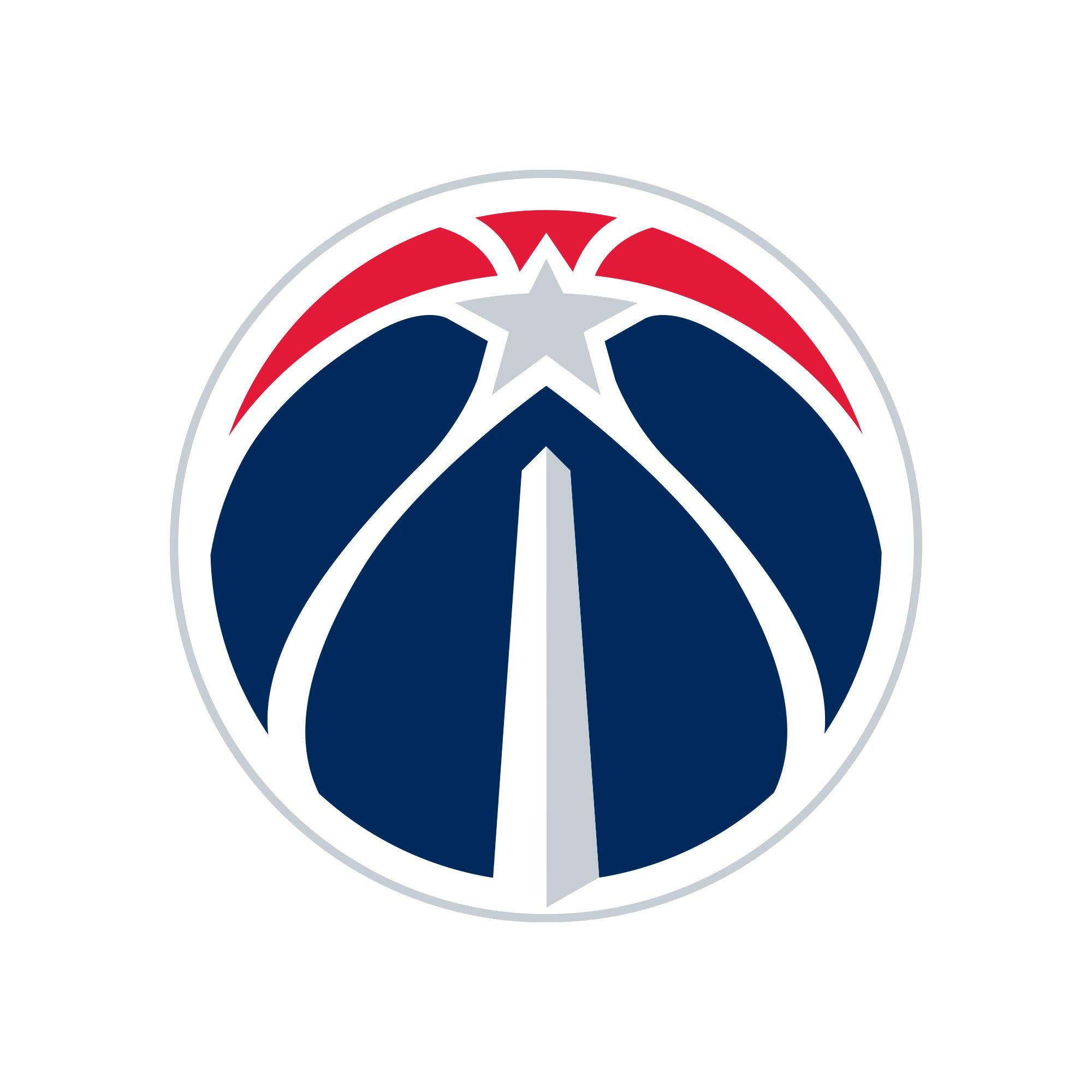 Washington Wizards - 5 Logo Minis (Mixed Sizes) - Official NBA - Reusable Vinyl Decals