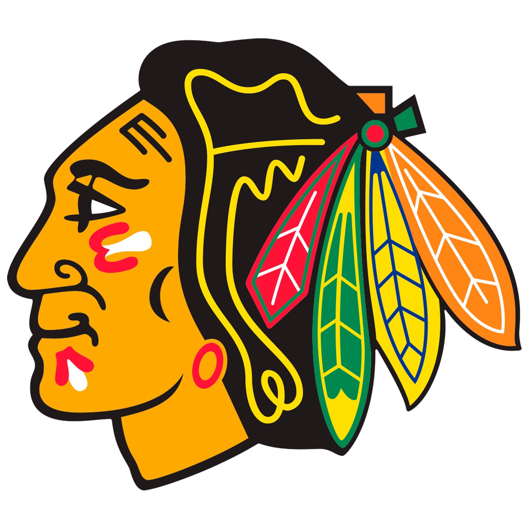 Chicago Blackhawks - 5 Logo Minis (Mixed Sizes) - Official NHL - Reusable Vinyl Decals