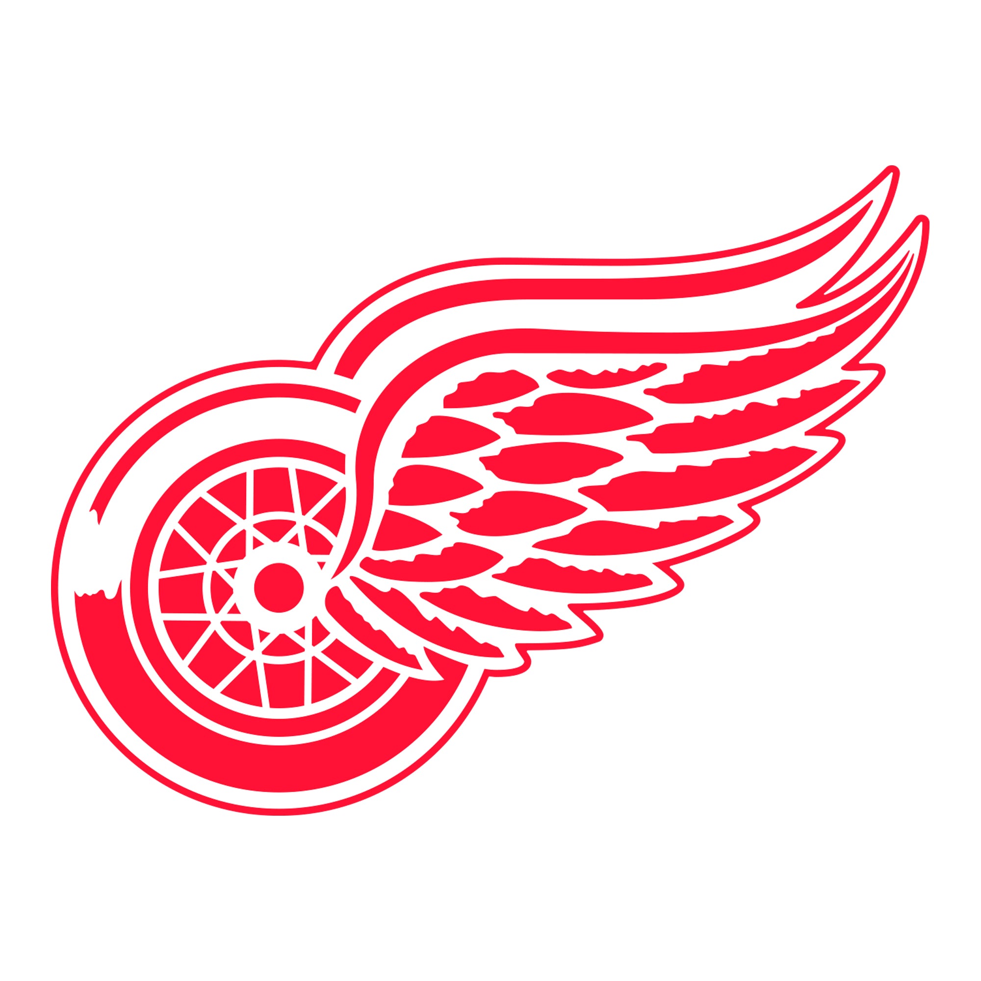 Detroit Red Wings - 5 Logo Minis (Mixed Sizes) - Official NHL - Reusable Vinyl Decals
