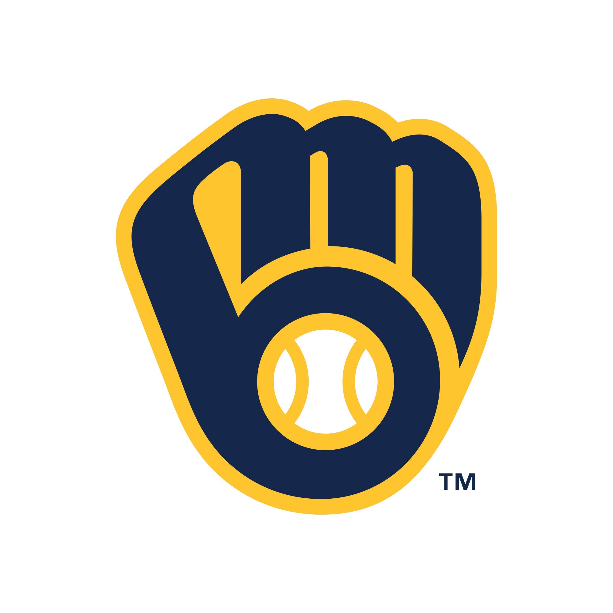 Milwaukee Brewers - 5 Logo Minis (Mixed Sizes) - Official MLB - Reusable Vinyl Decals