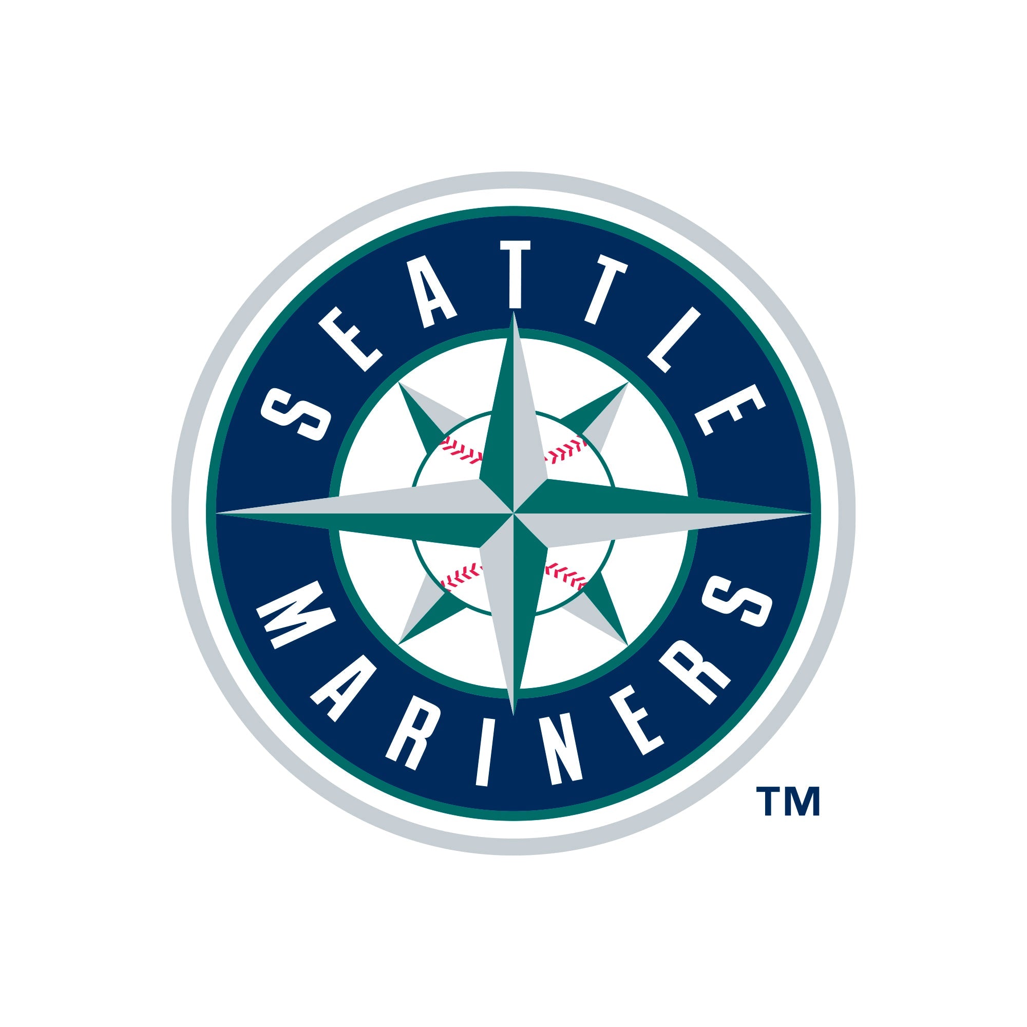 Seattle Mariners - 5 Logo Minis (Mixed Sizes) - Official MLB - Reusable Vinyl Decals