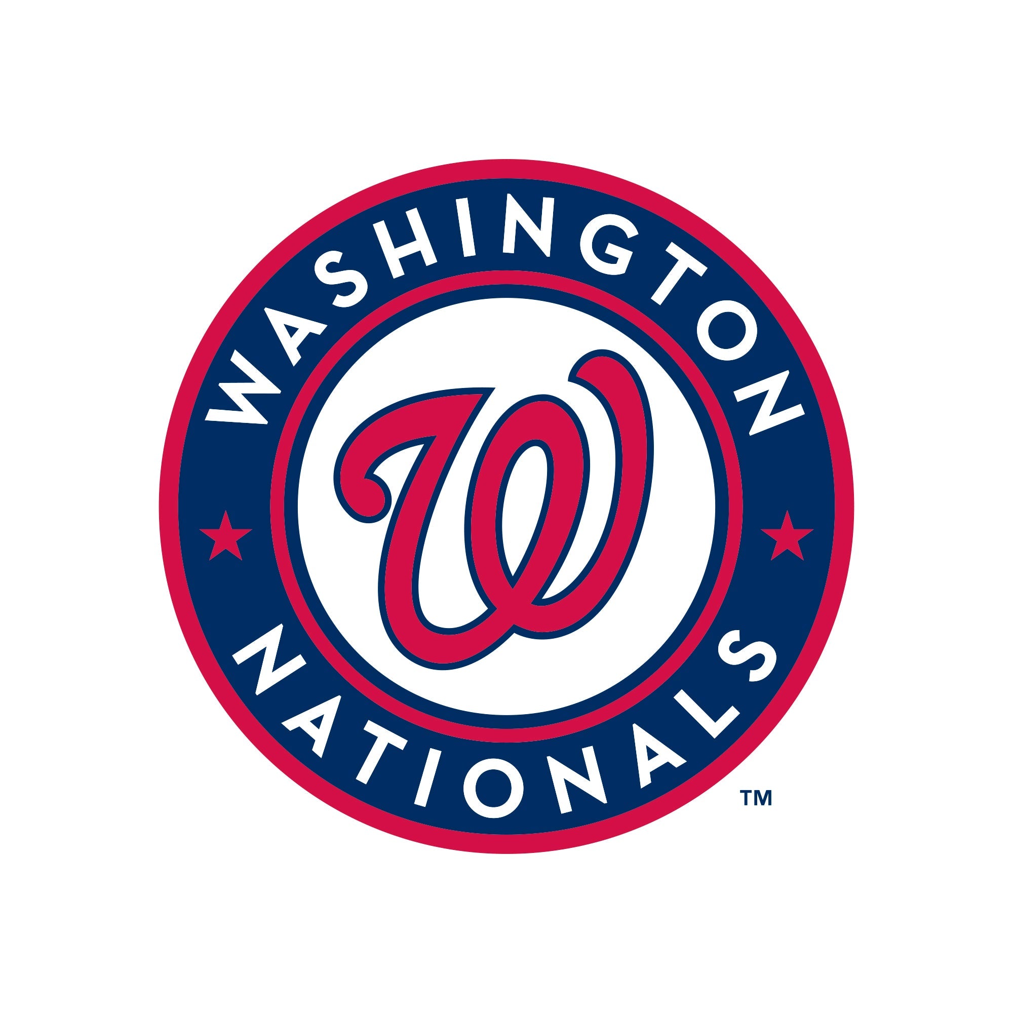 Washington Nationals - 5 Logo Minis (Mixed Sizes) - Official MLB - Reusable Vinyl Decals
