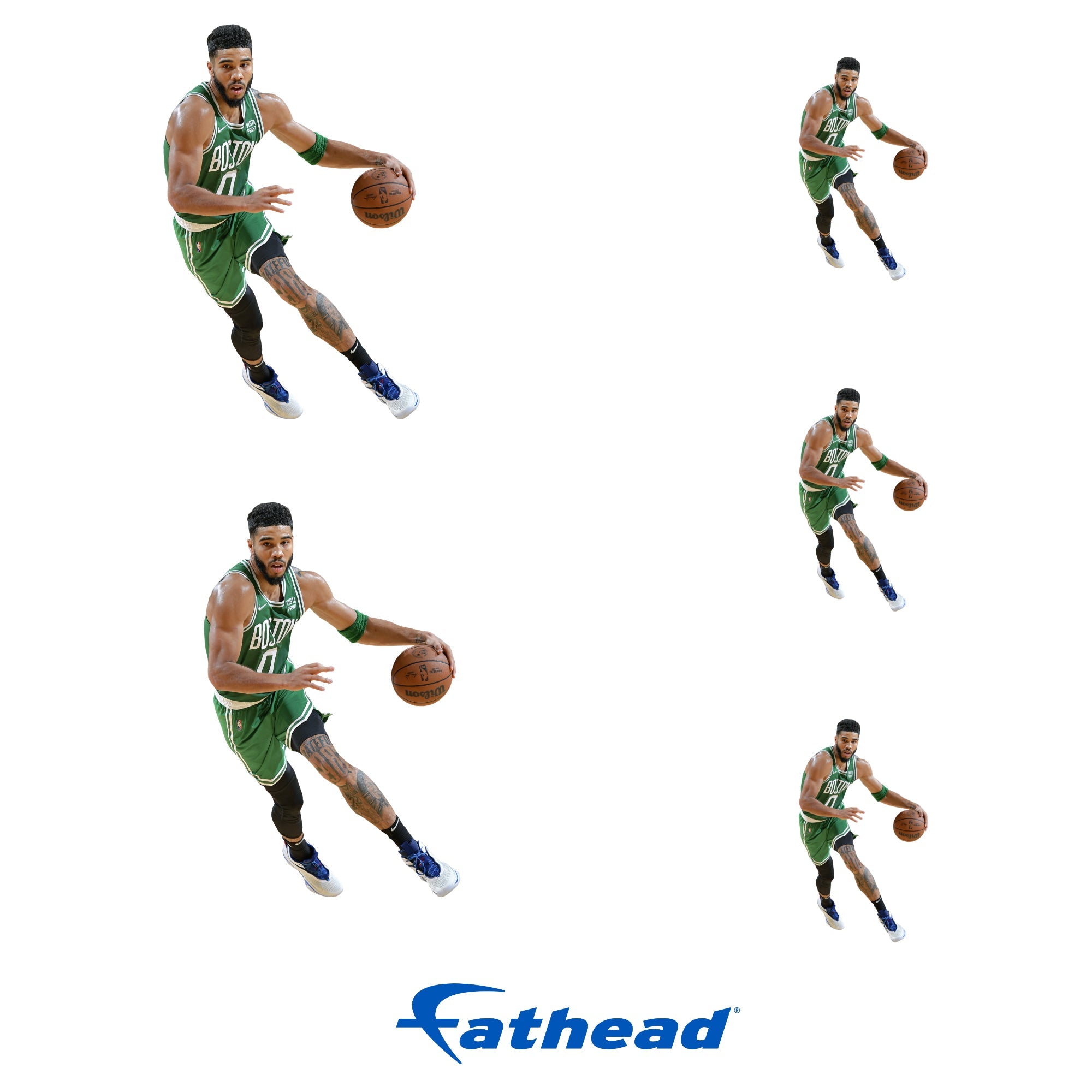 Jayson Tatum - 5 Minis (Mixed Sizes) - Official NBA - Boston Celtics - Reusable Vinyl Decals