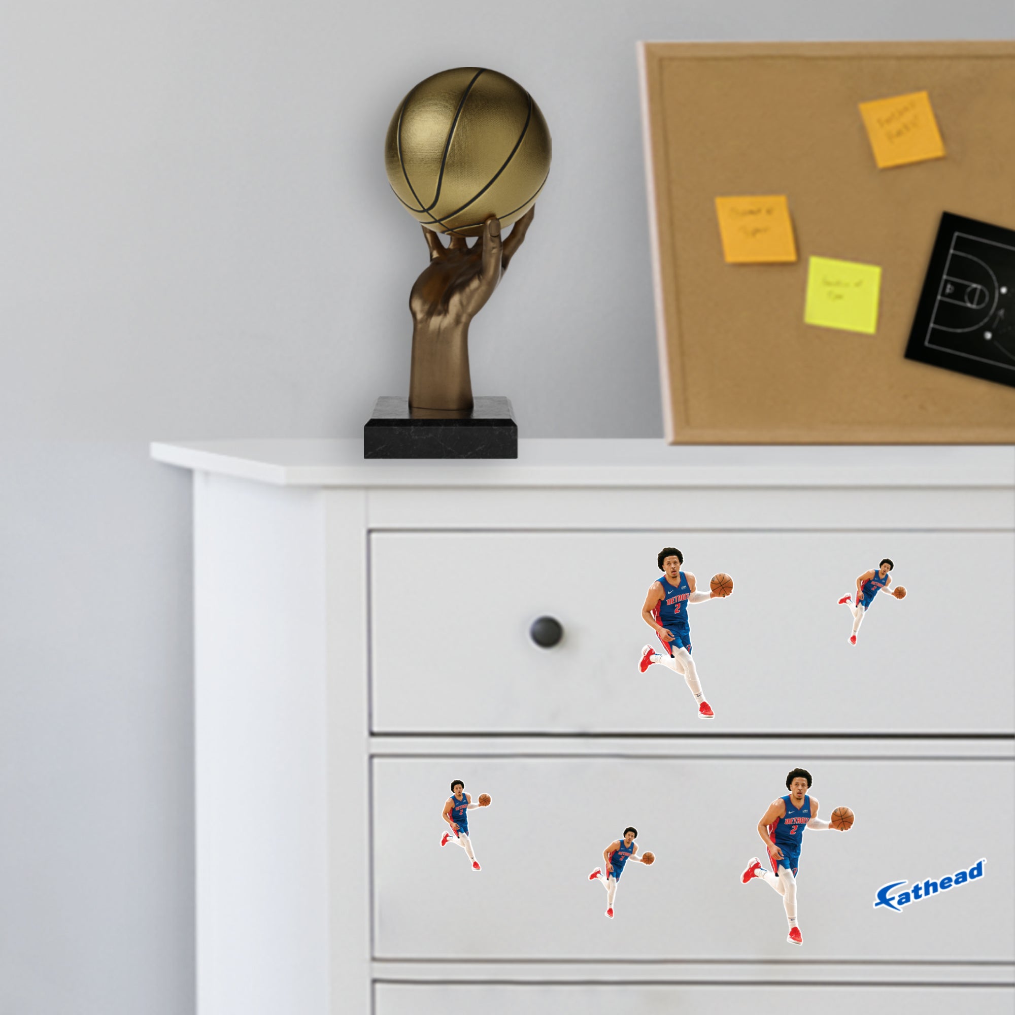 Cade Cunningham - 5 Minis (Mixed Sizes) - Official NBA - Detroit Pistons - Reusable Vinyl Decals