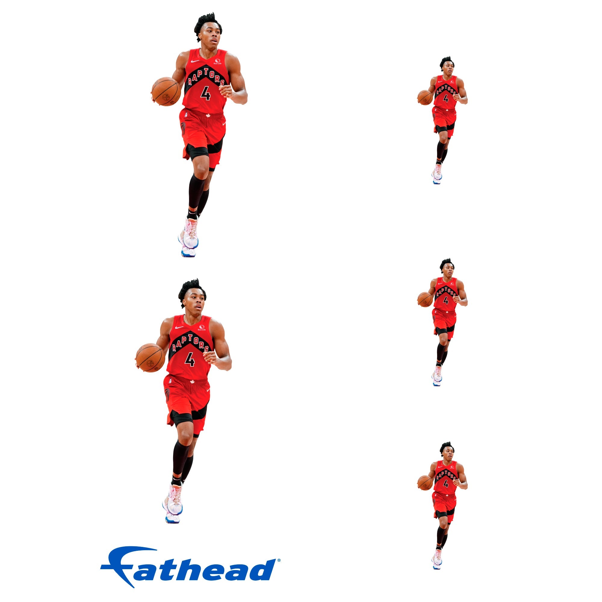 Scottie Barnes - 5 Minis (Mixed Sizes) - Official NBA - Toronto Raptors - Reusable Vinyl Decals