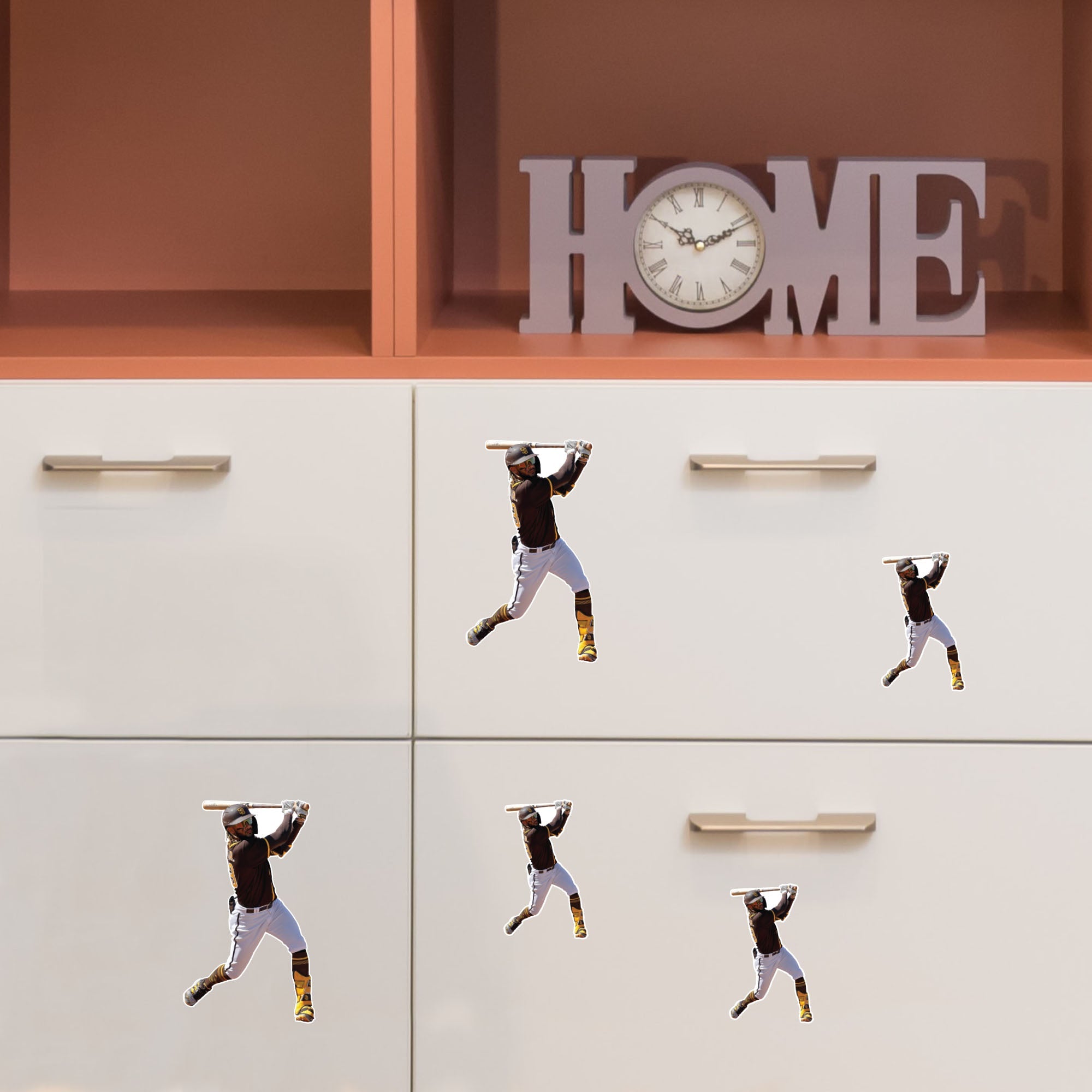 Fernando Tatis Jr. - 5 Player Minis (Mixed Sizes) - Official MLB - San Diego Padres - Reusable Vinyl Decals