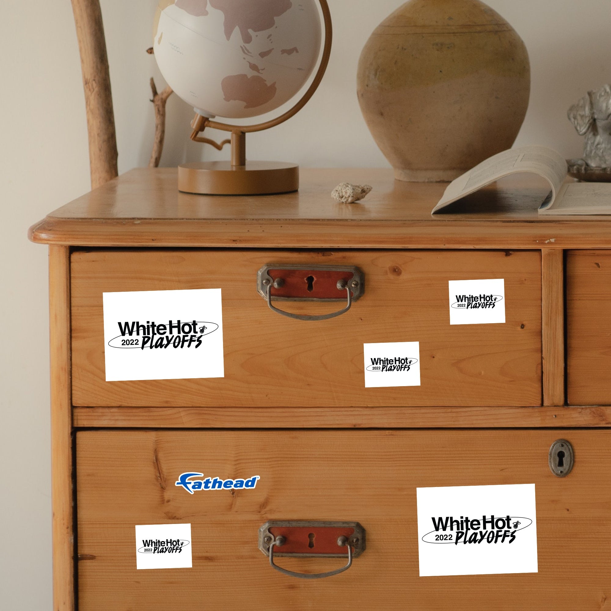 Miami Heat - 5 Logo Minis (Mixed Sizes) - Official NBA - Reusable Vinyl Decals #2