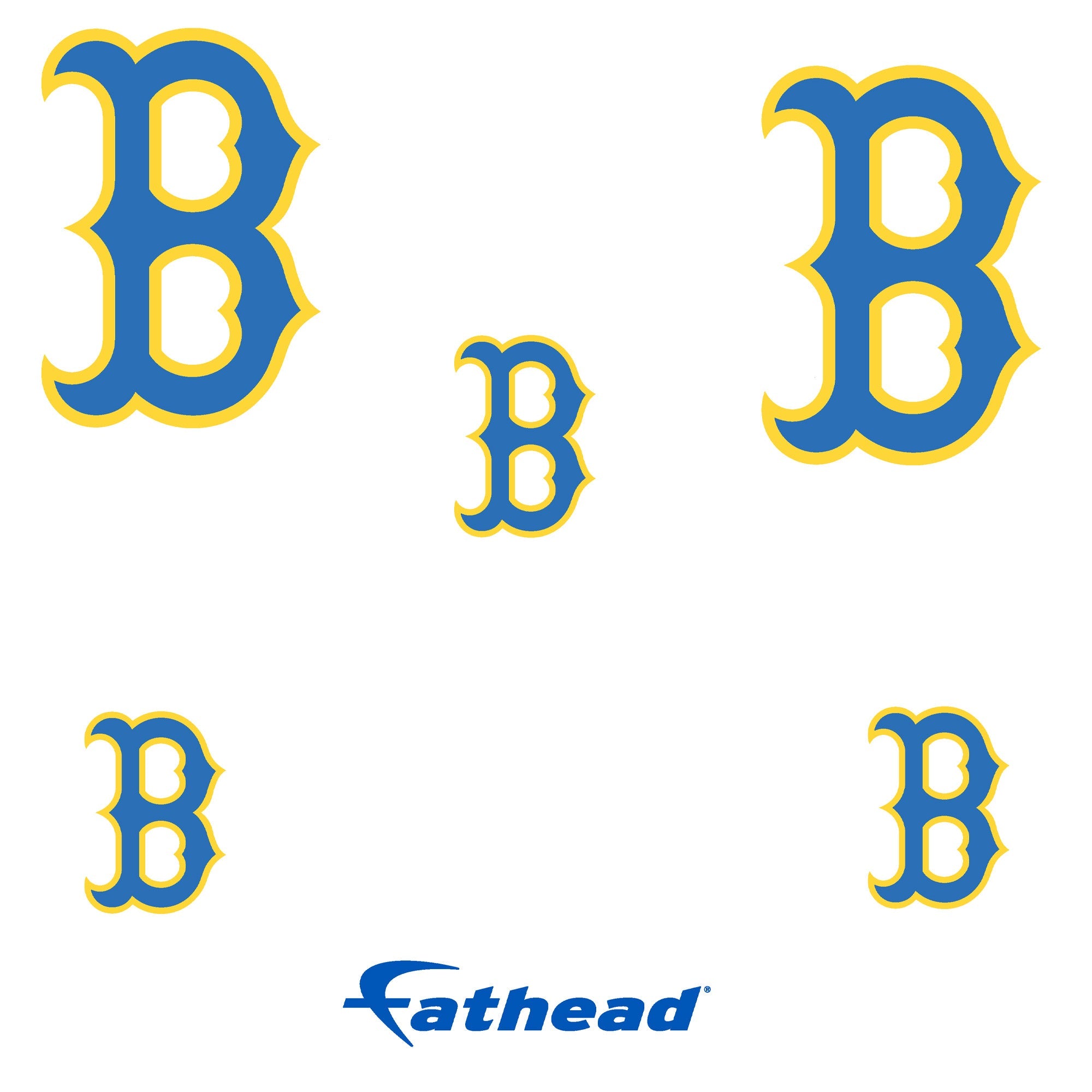 Boston Red Sox - 5 Logo Minis (Mixed Sizes) - Official MLB - Reusable Vinyl Decals #1