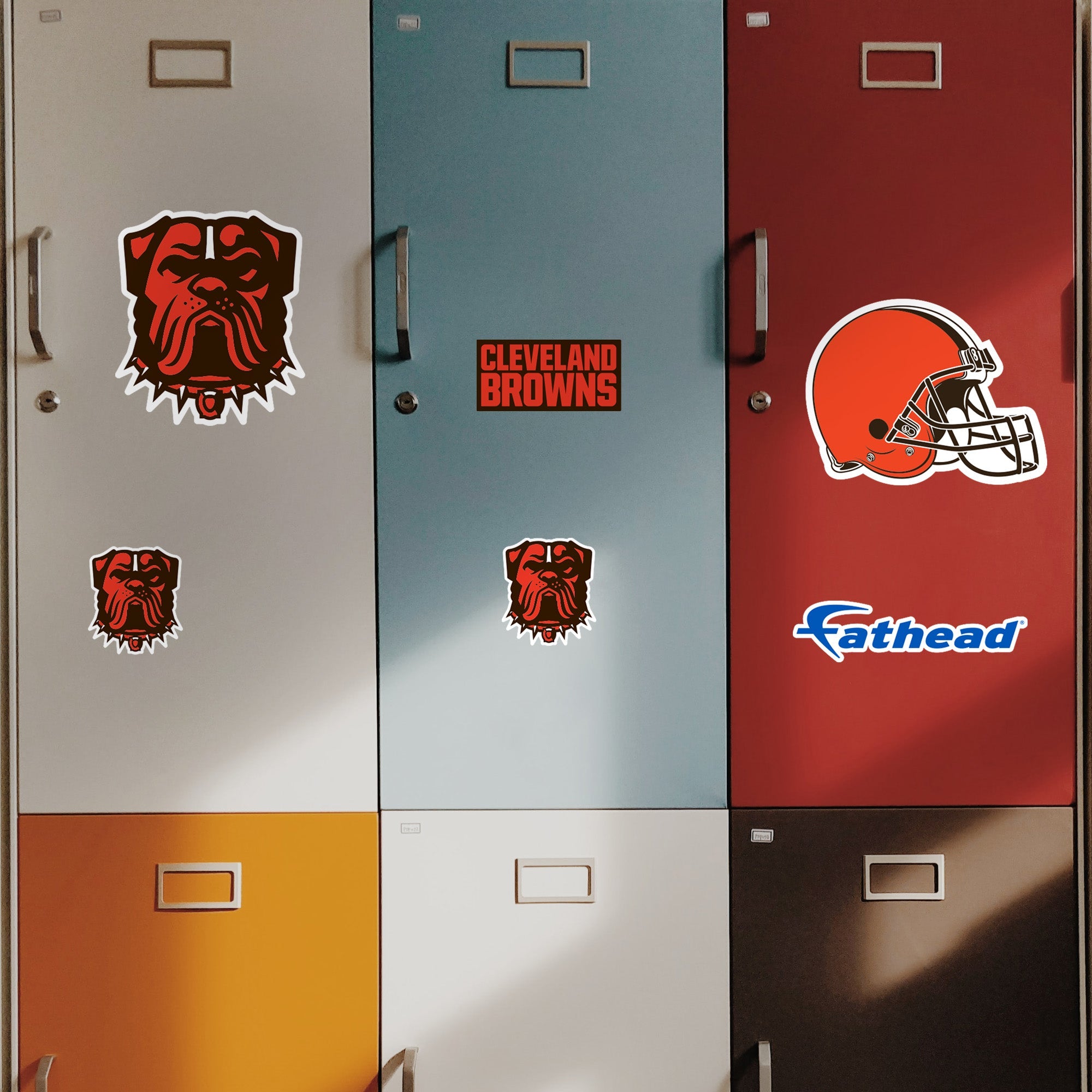 Cleveland Browns - 5 Logo Minis (Mixed Sizes) - Official NFL - Reusable Vinyl Decals #1