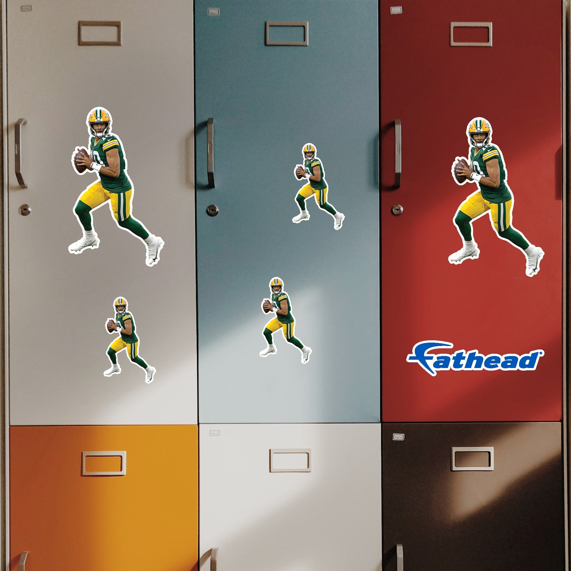 Jordan Love - 5 Minis (Mixed Sizes) - Official NFL - Green Bay Packers - Reusable Vinyl Decals