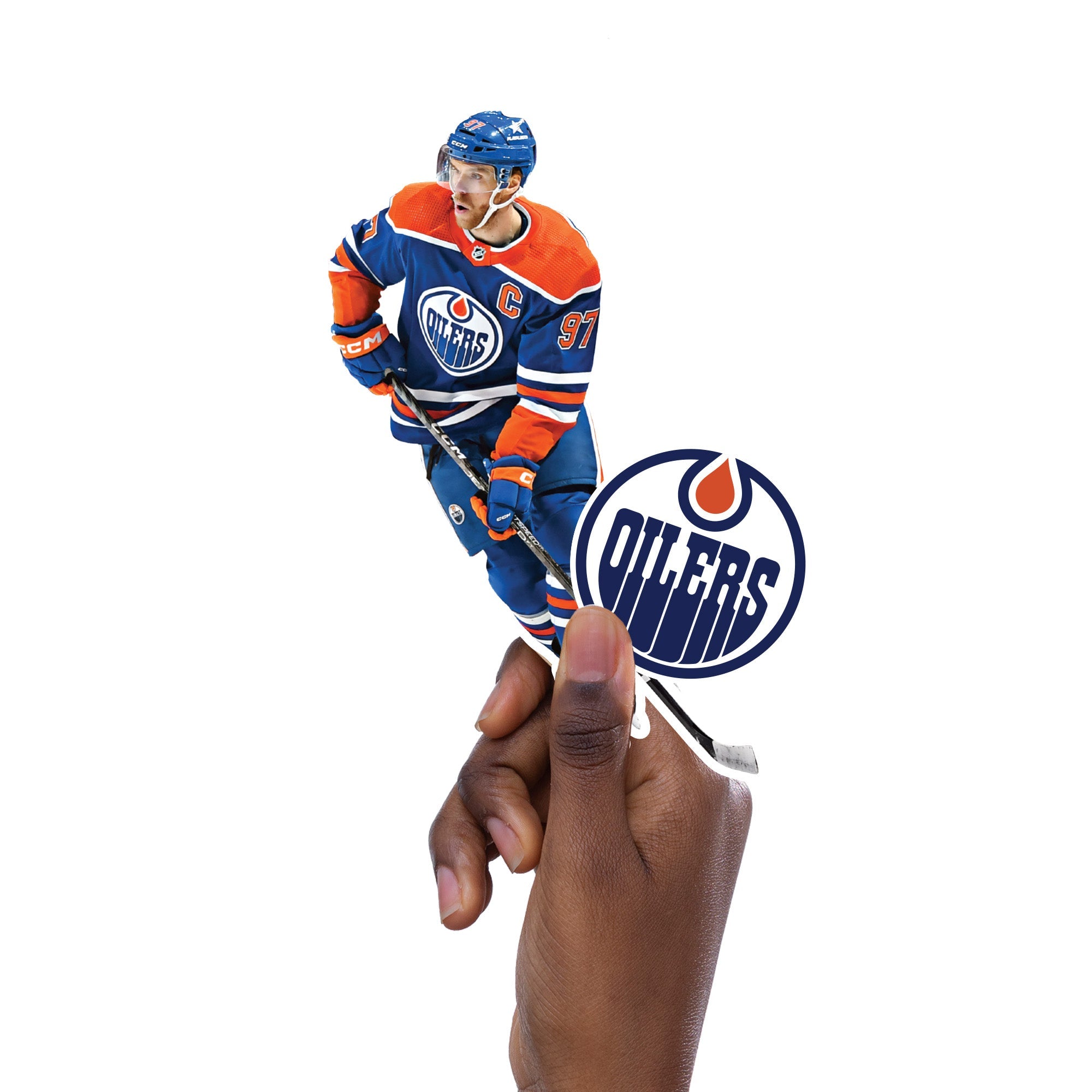 Connor McDavid - 5 Minis (Mixed Sizes) - Official NHL - Edmonton Oilers - Reusable Vinyl Decals