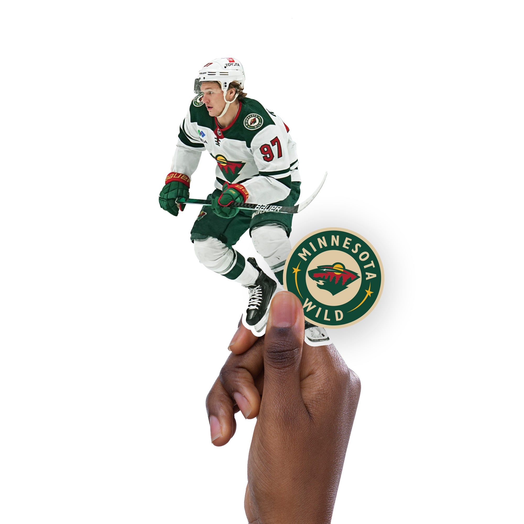 Kirill Kaprizov - 5 Minis (Mixed Sizes) - Official NHL - Minnesota Wild - Reusable Vinyl Decals