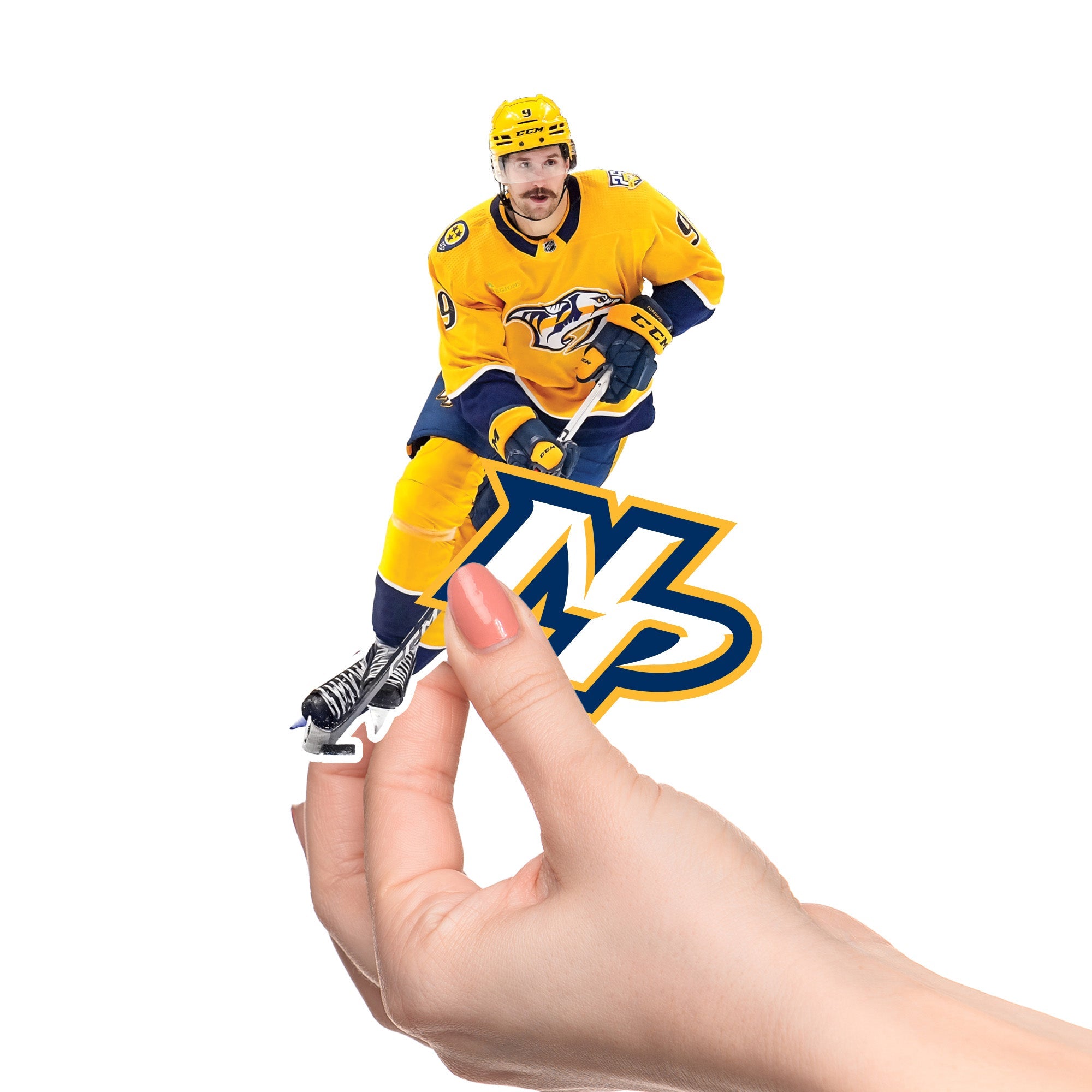 Filip Forsberg - 5 Minis (Mixed Sizes) - Official NHL - Nashville Predators - Reusable Vinyl Decals